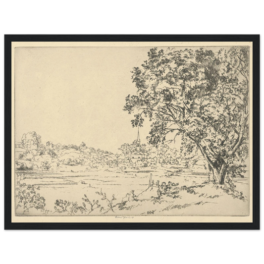 Phippsburg (1924) Art Print | Ernest Haskell - Framed Poster - 30x40 cm / 12x16″ - Black frame
