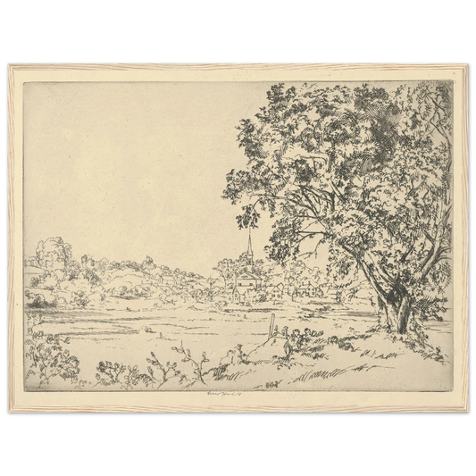 Phippsburg (1924) Art Print | Ernest Haskell - Framed Poster - 30x40 cm / 12x16″ - Black frame