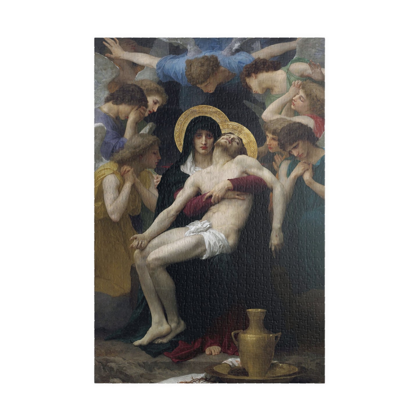 Pieta Puzzle | William-Adolphe Bouguereau - - 1014 pcs (Vertical) - 