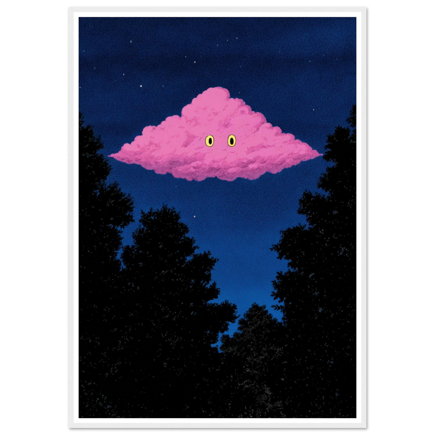 Pink Cloud - Framed Poster - 30x40 cm / 12x16″ - Black frame