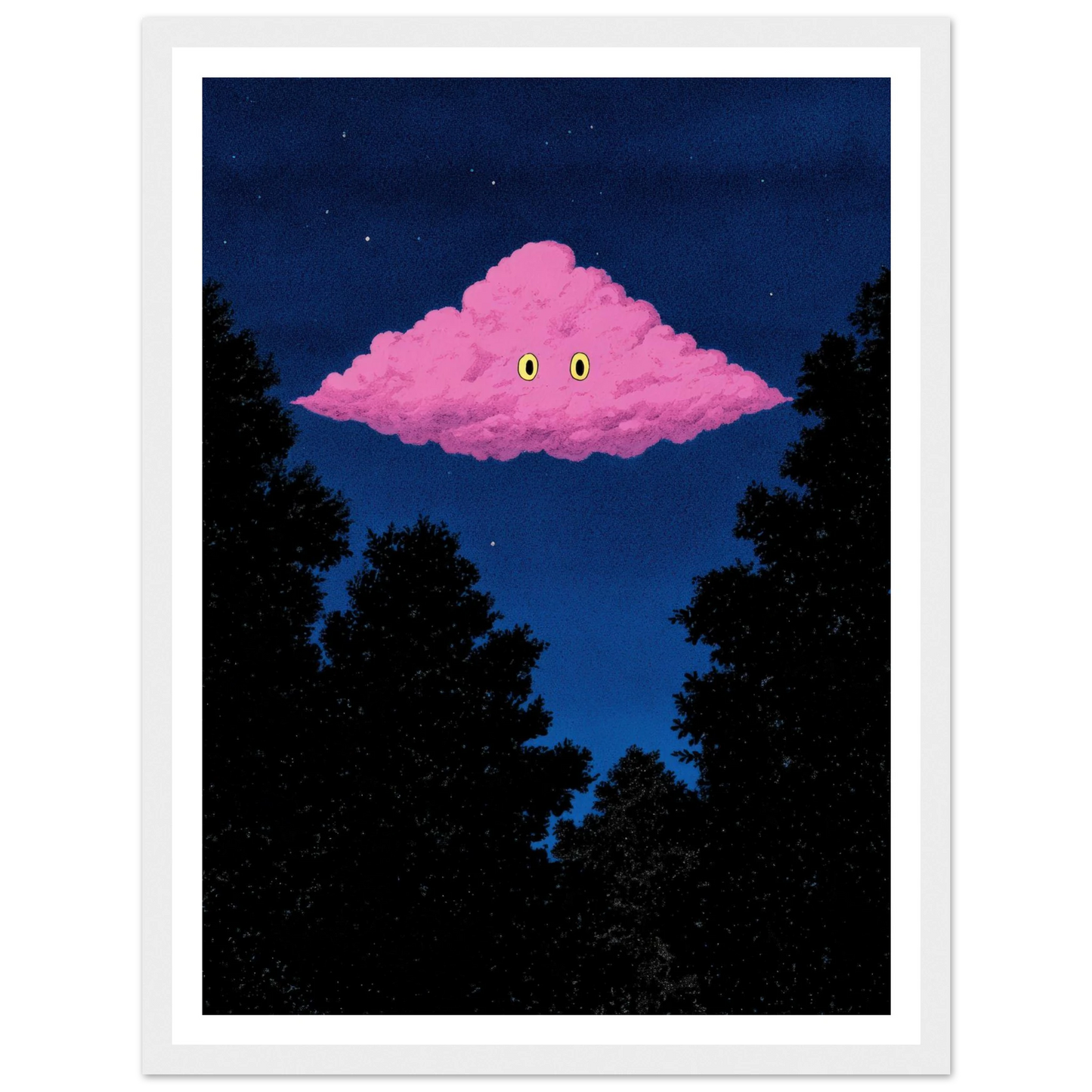 Pink Cloud - Framed Poster - 30x40 cm / 12x16″ - Black frame