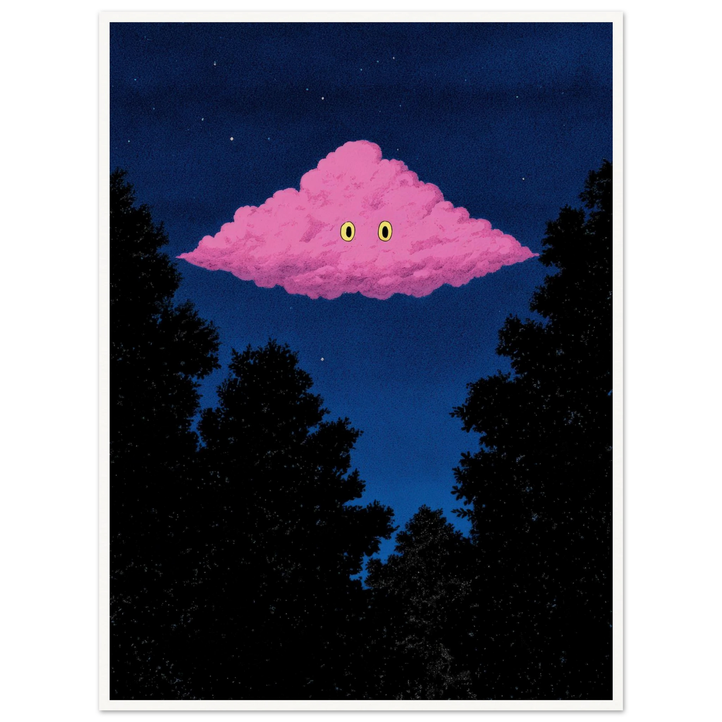 Pink Cloud - Framed Poster - 30x40 cm / 12x16″ - Black frame