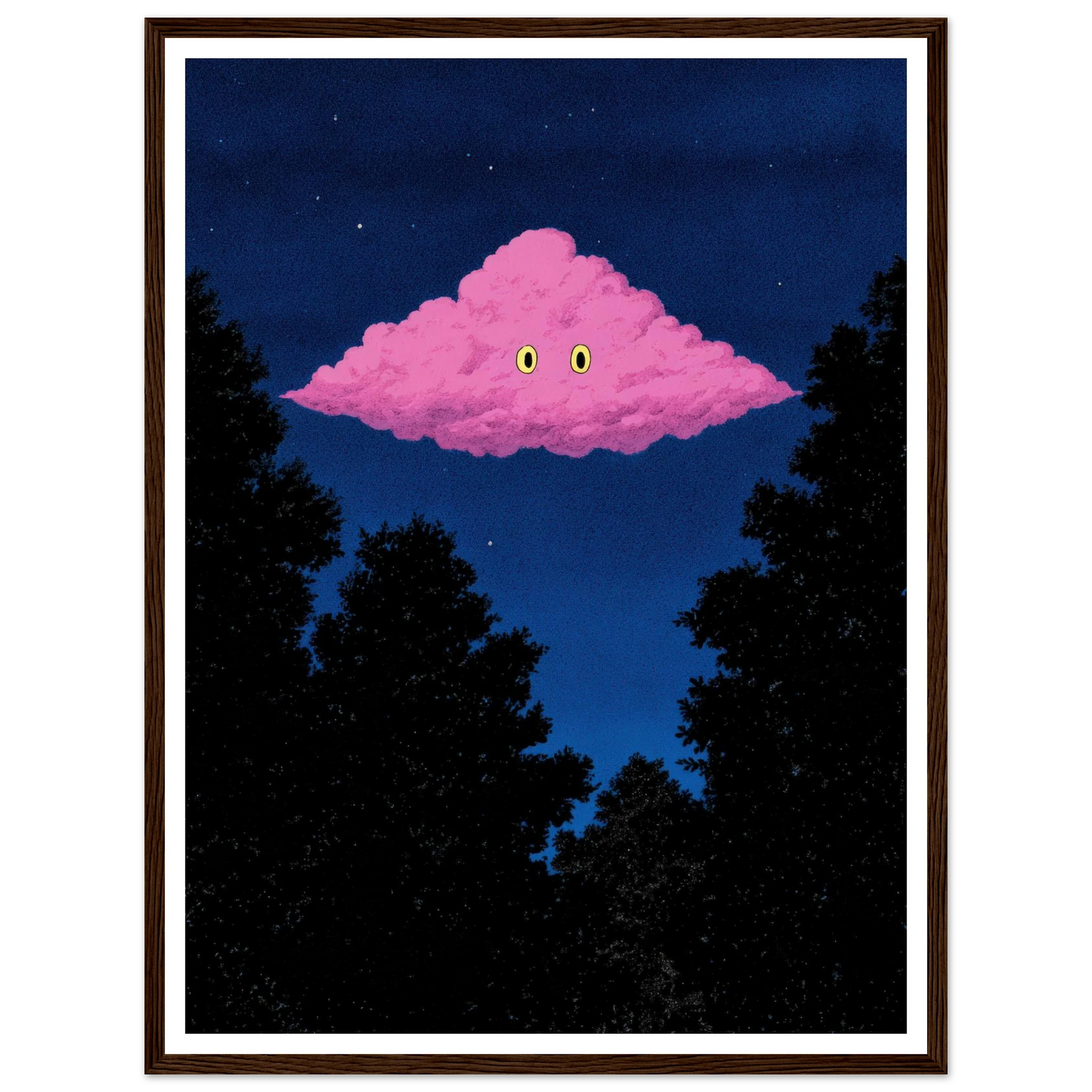 Pink Cloud - Framed Poster - 30x40 cm / 12x16″ - Black frame