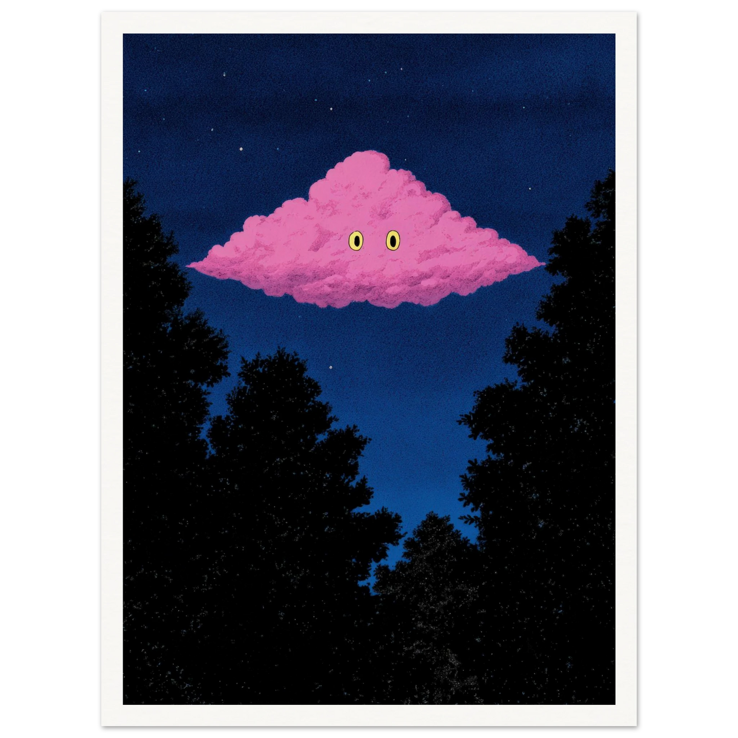 Pink Cloud - Framed Poster - 30x40 cm / 12x16″ - Black frame