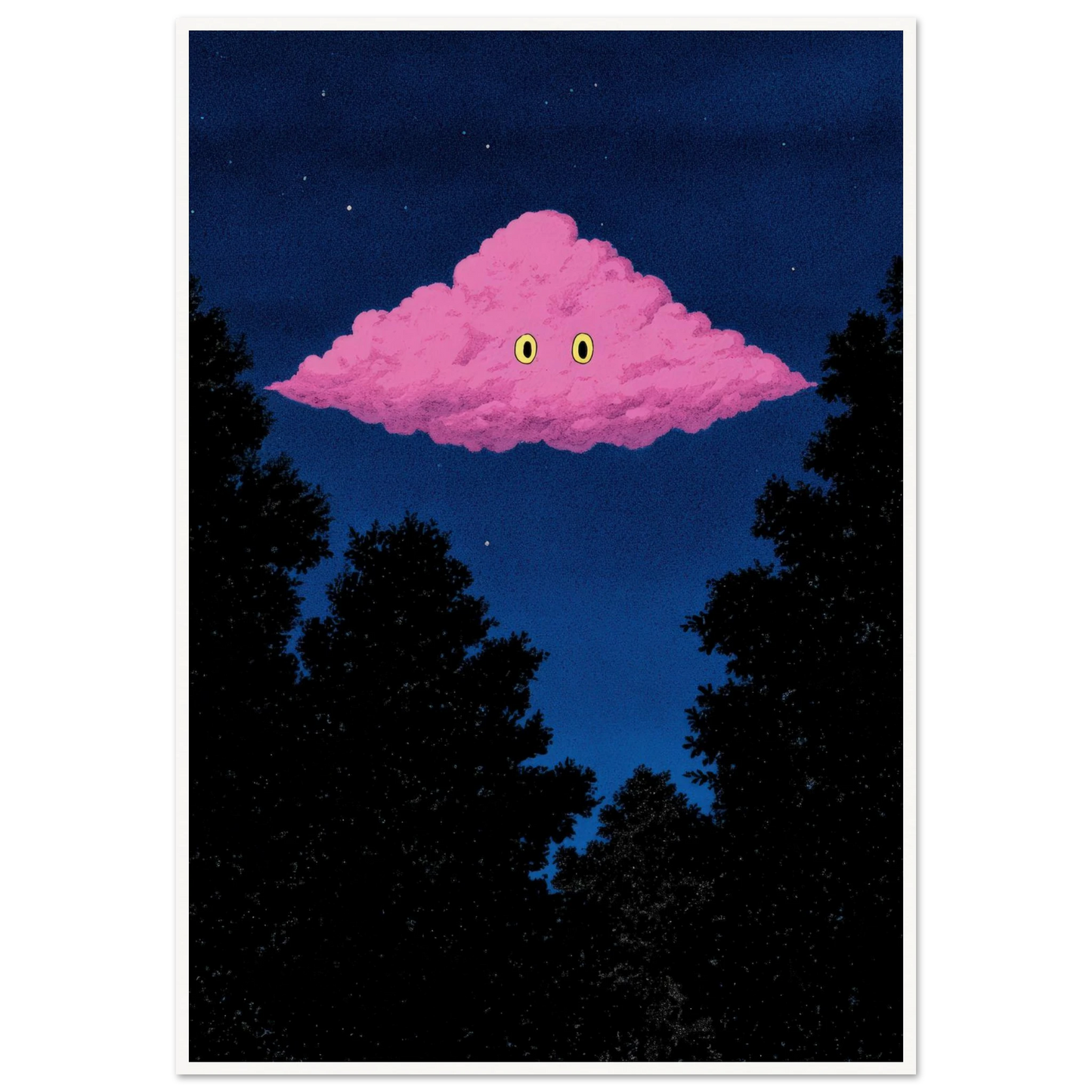 Pink Cloud - Framed Poster - 30x40 cm / 12x16″ - Black frame