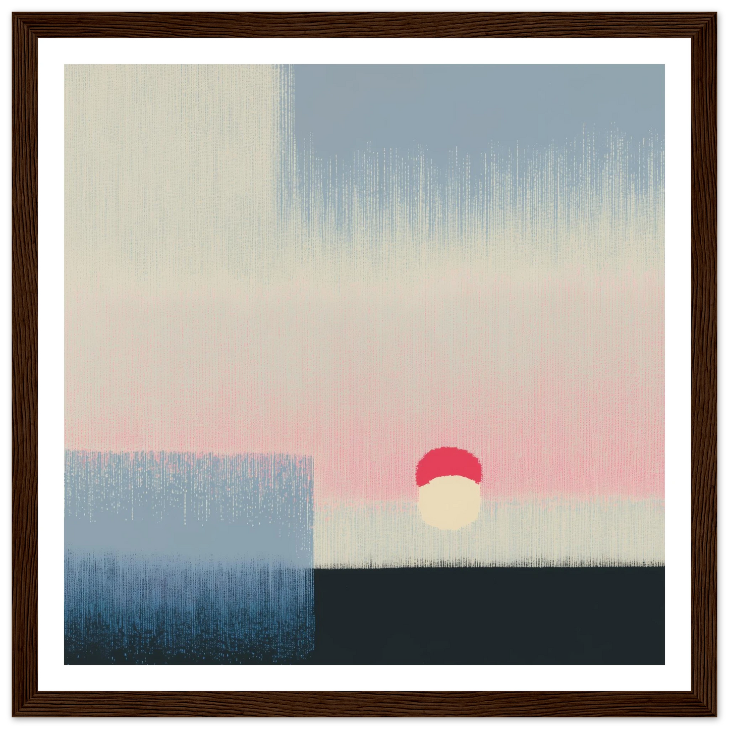 Pink Glow - Framed Poster - 30x30 cm / 12x12″ - Black frame