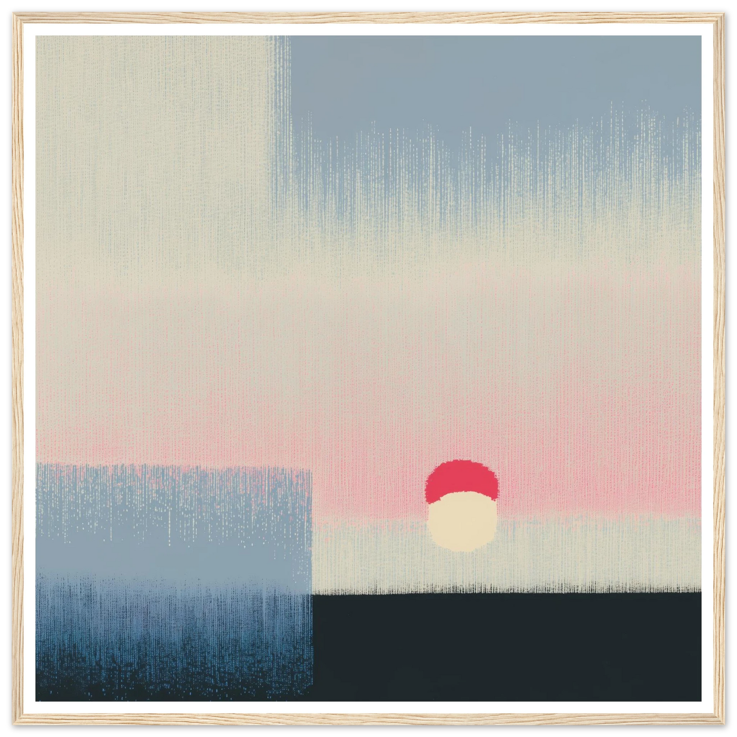 Pink Glow - Framed Poster - 30x30 cm / 12x12″ - Black frame