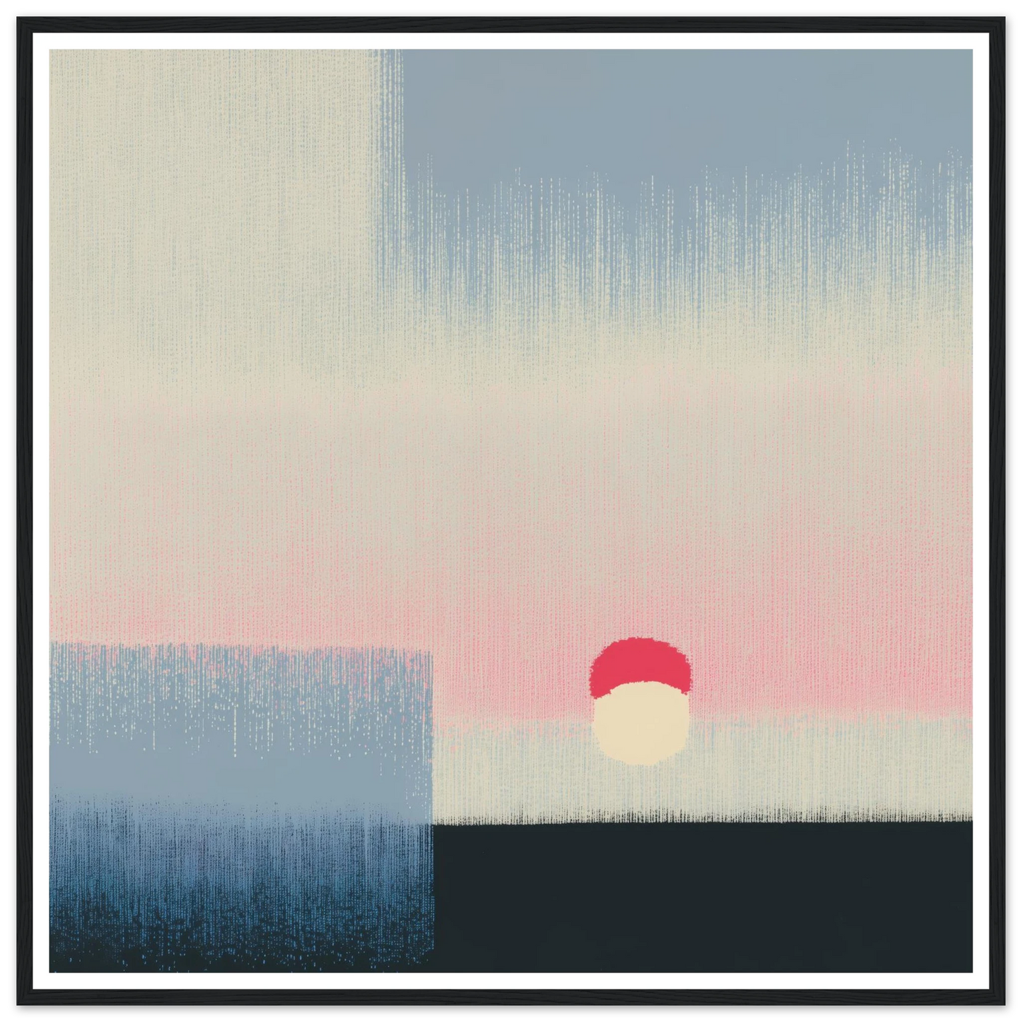 Pink Glow - Framed Poster - 30x30 cm / 12x12″ - Black frame