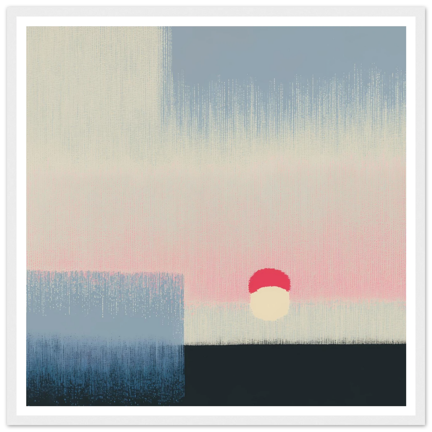 Pink Glow - Framed Poster - 30x30 cm / 12x12″ - Black frame