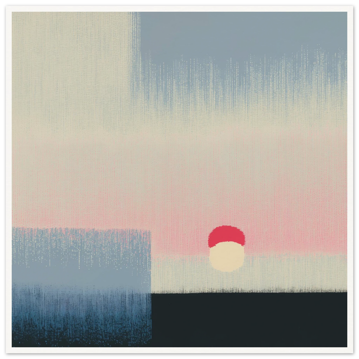 Pink Glow - Framed Poster - 30x30 cm / 12x12″ - Black frame