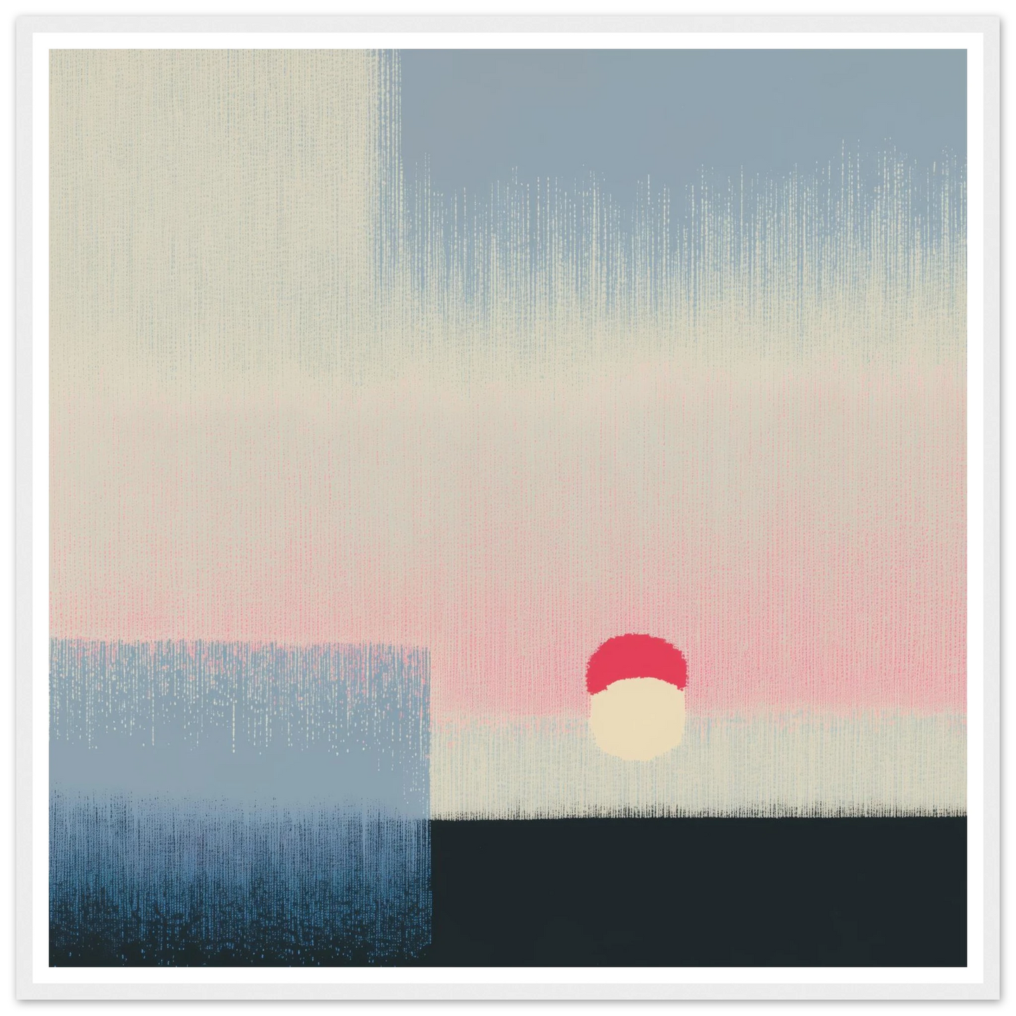 Pink Glow - Framed Poster - 30x30 cm / 12x12″ - Black frame