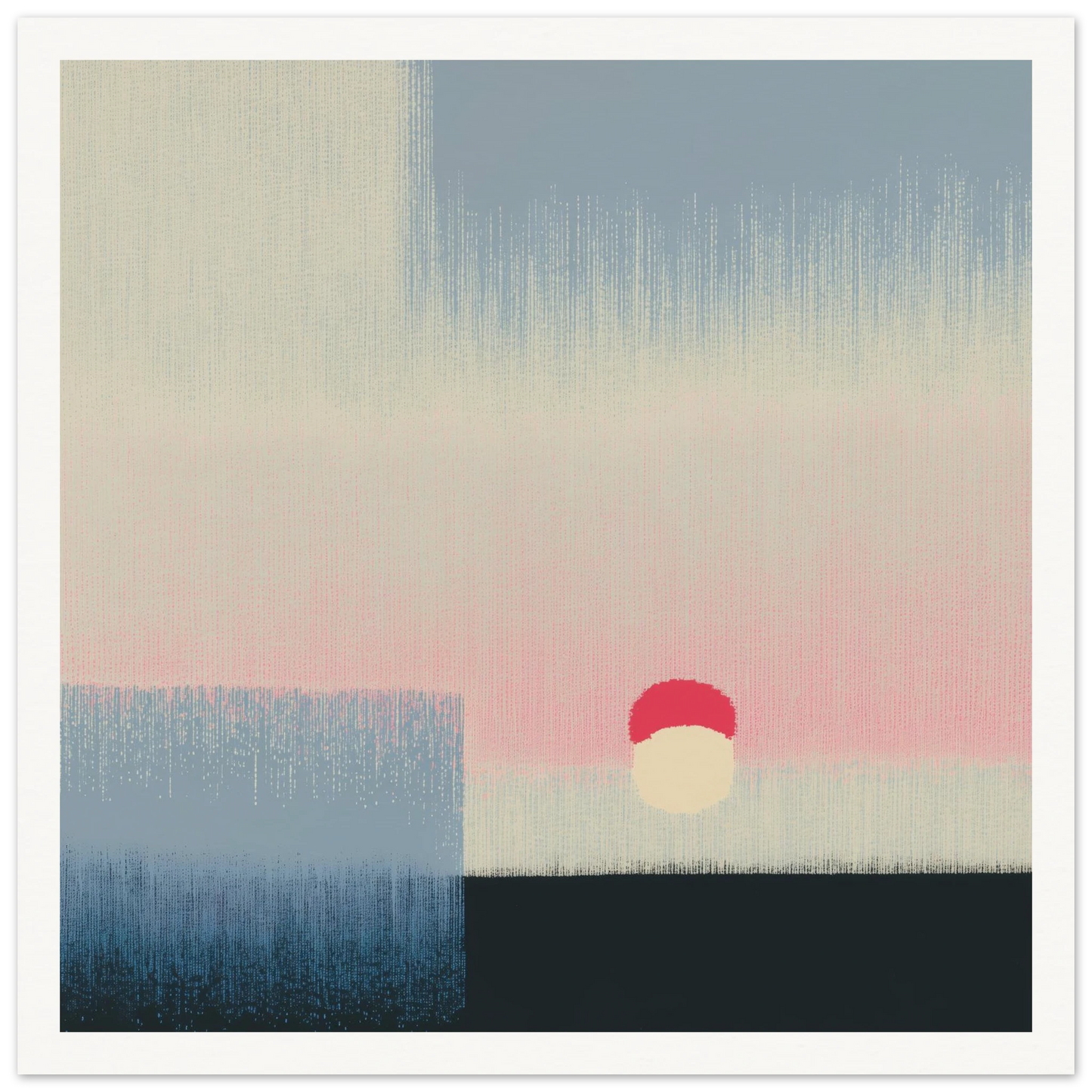 Pink Glow - Framed Poster - 30x30 cm / 12x12″ - Black frame