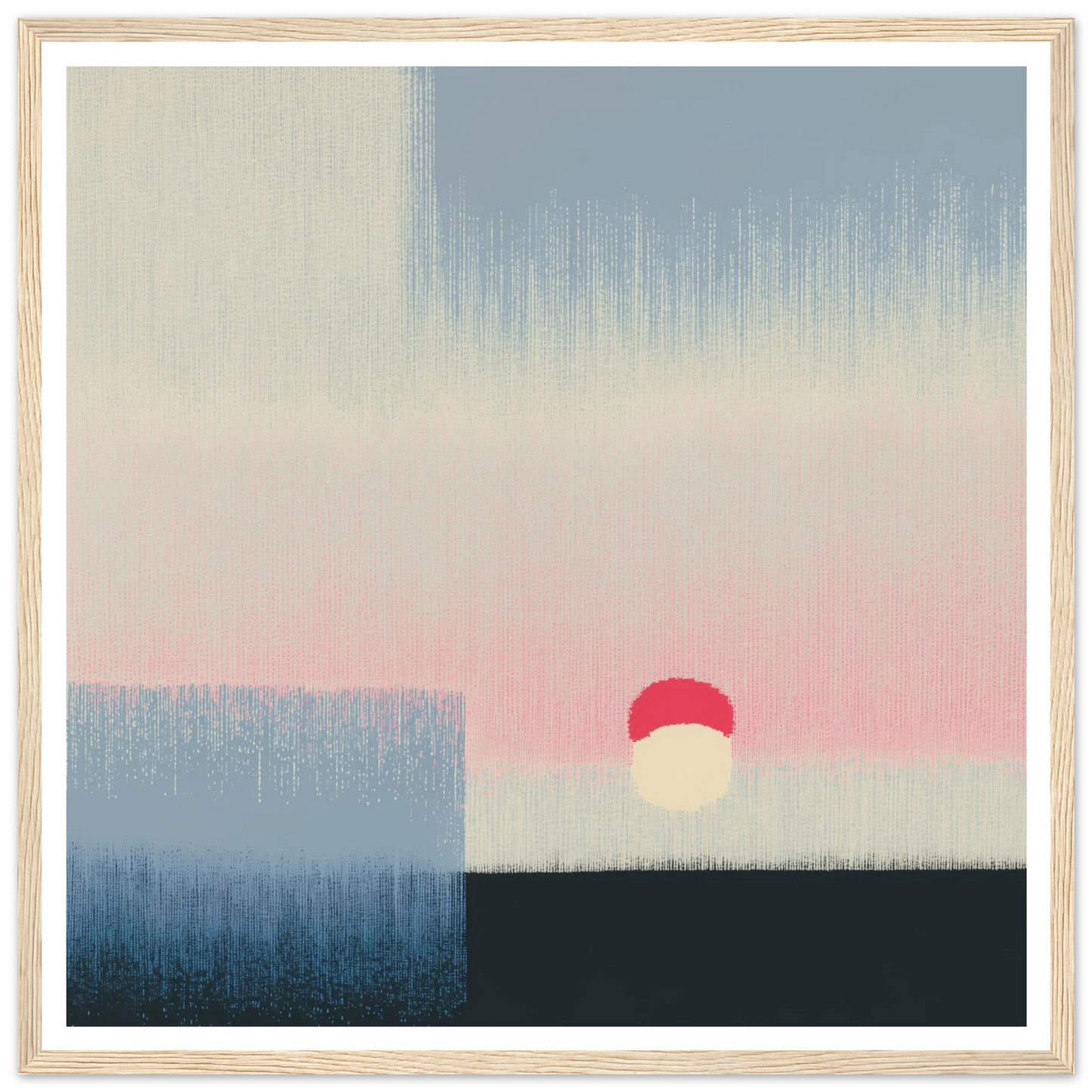 Pink Glow - Framed Poster - 30x30 cm / 12x12″ - Black frame