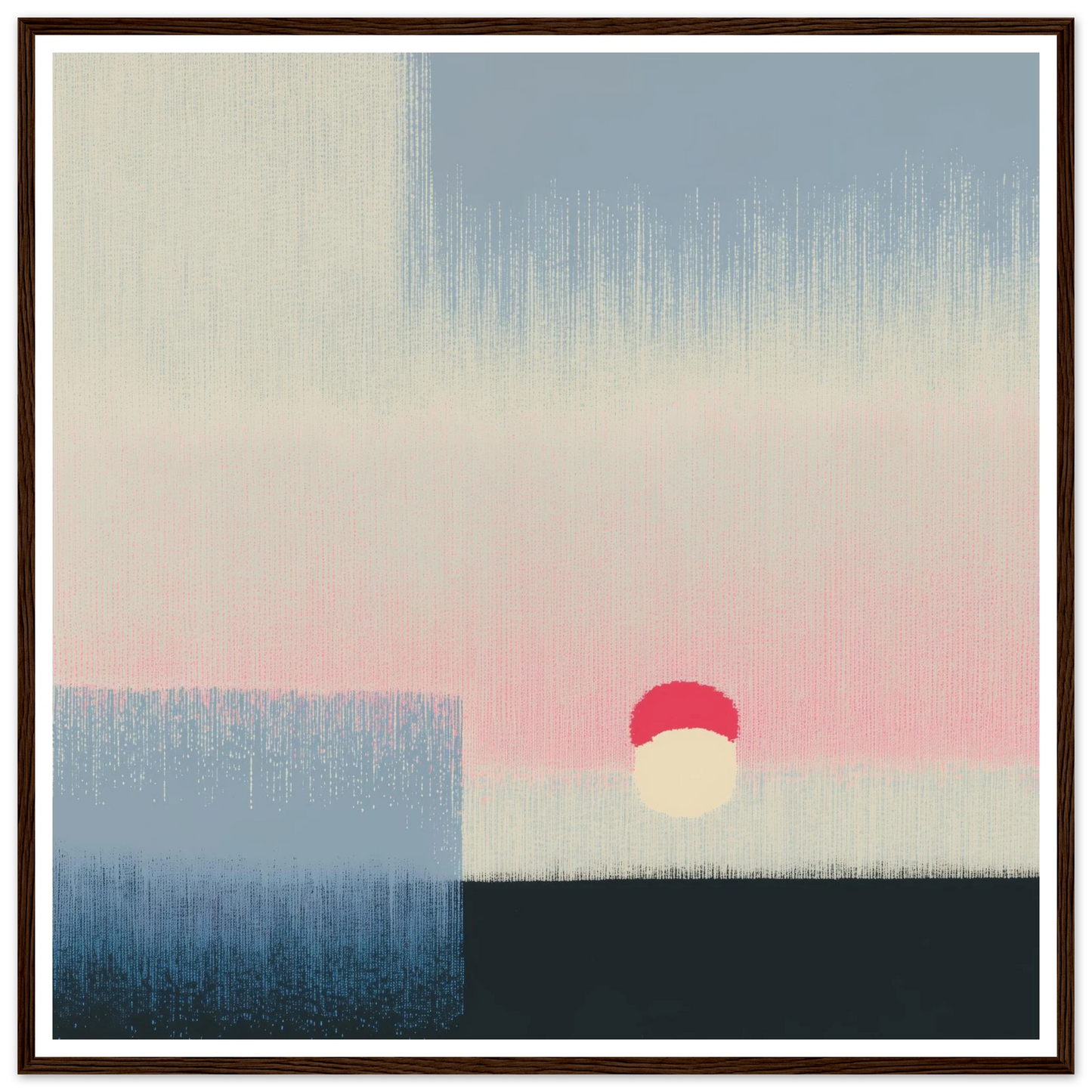 Pink Glow - Framed Poster - 30x30 cm / 12x12″ - Black frame