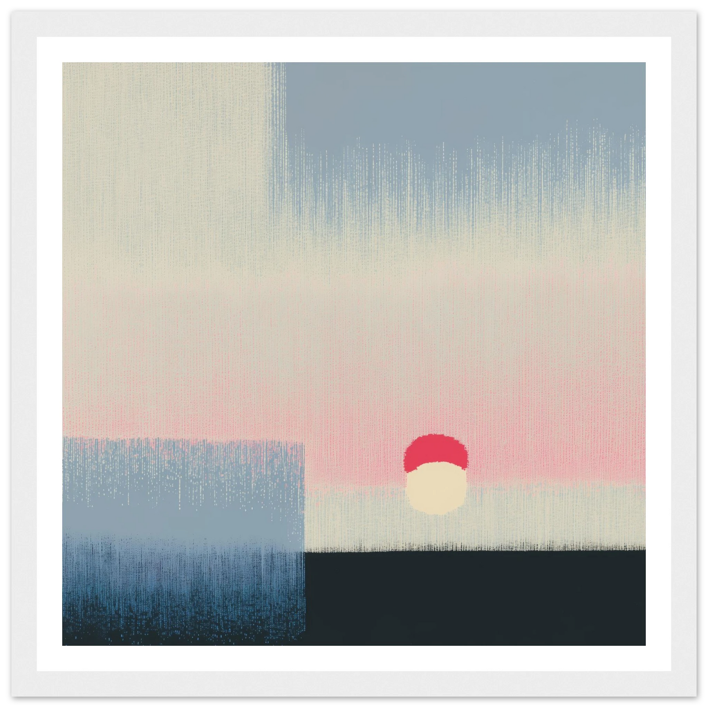 Pink Glow - Framed Poster - 30x30 cm / 12x12″ - Black frame