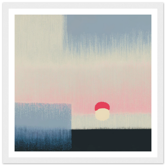 Pink Glow - Framed Poster - 30x30 cm / 12x12″ - Black frame