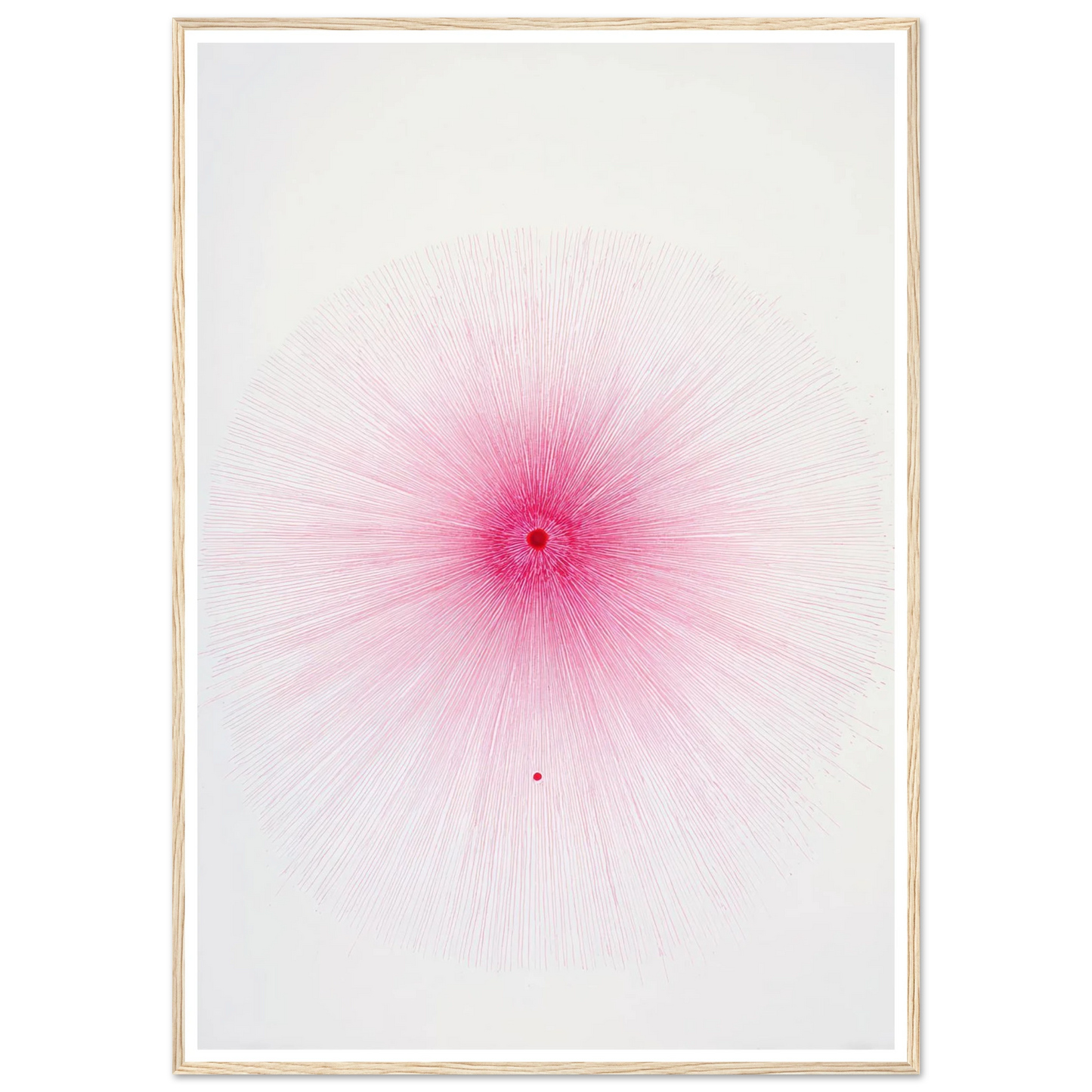 Pink Spray Mark - Framed Poster - 30x40 cm / 12x16″ - Black frame