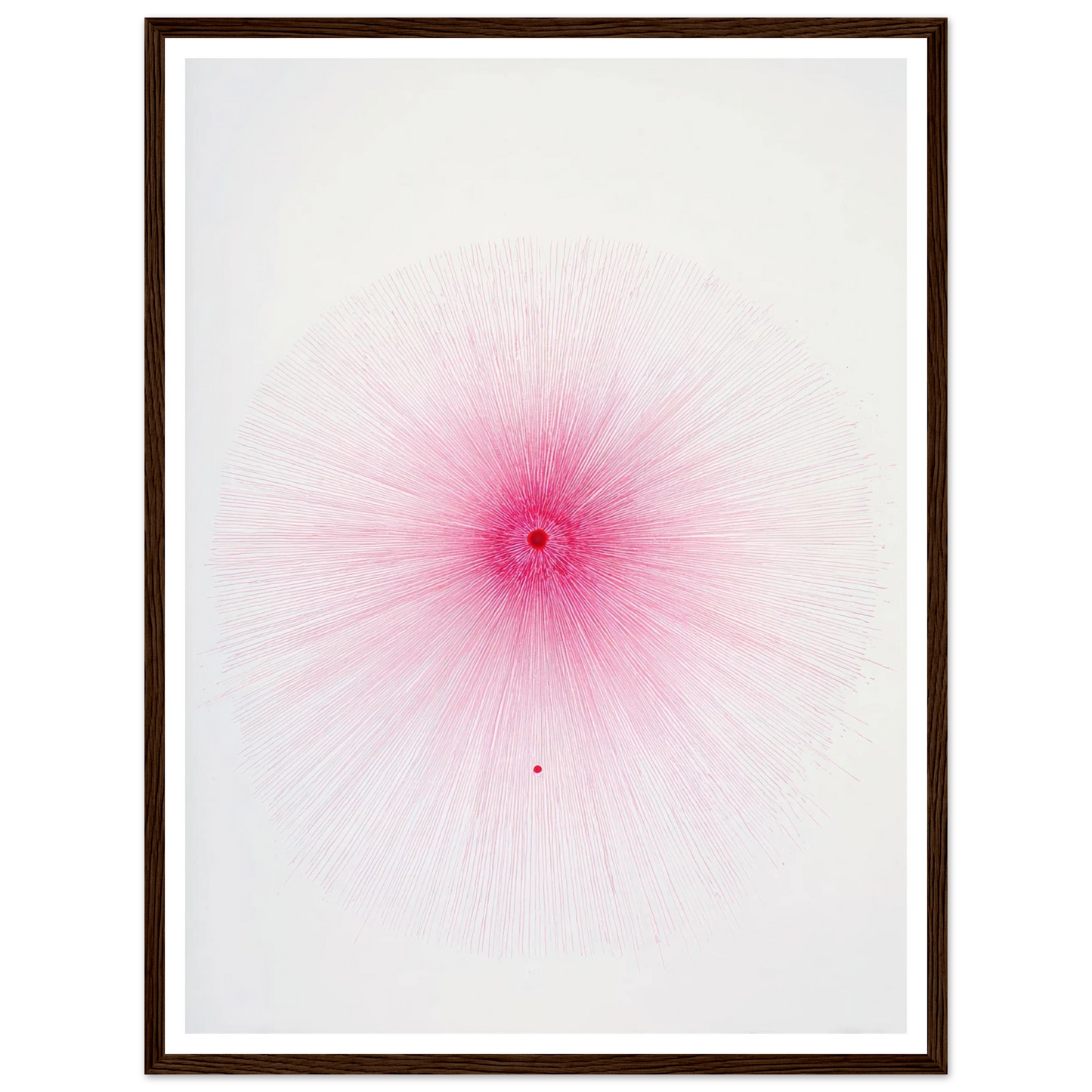 Pink Spray Mark - Framed Poster - 30x40 cm / 12x16″ - Black frame