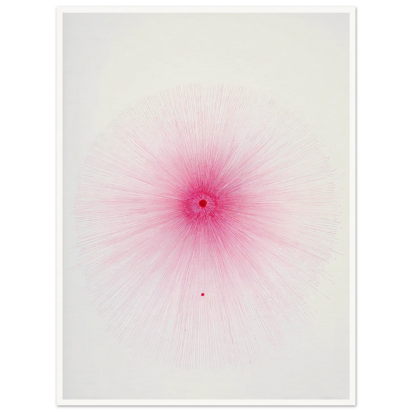 Pink Spray Mark - Framed Poster - 30x40 cm / 12x16″ - Black frame