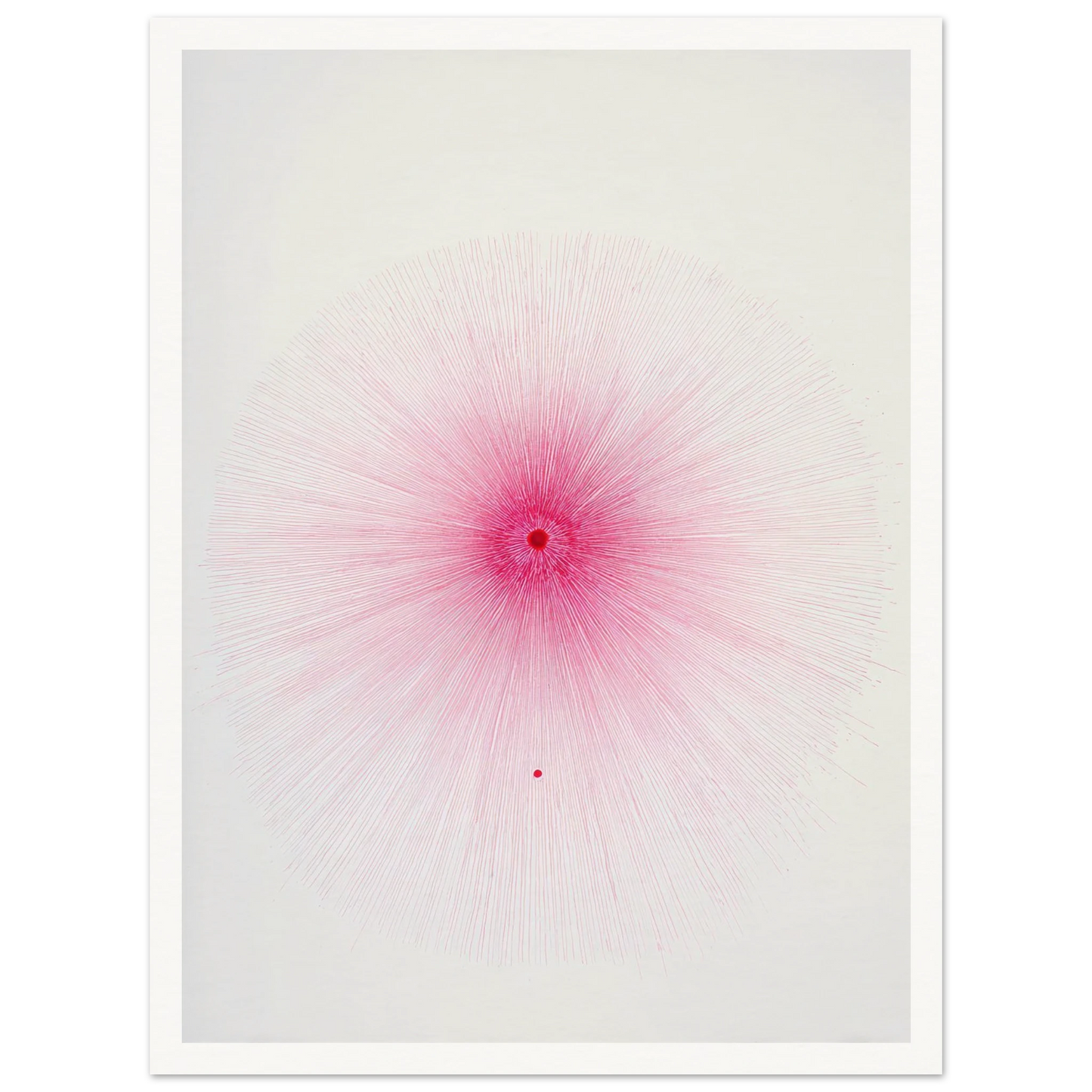 Pink Spray Mark - Framed Poster - 30x40 cm / 12x16″ - Black frame