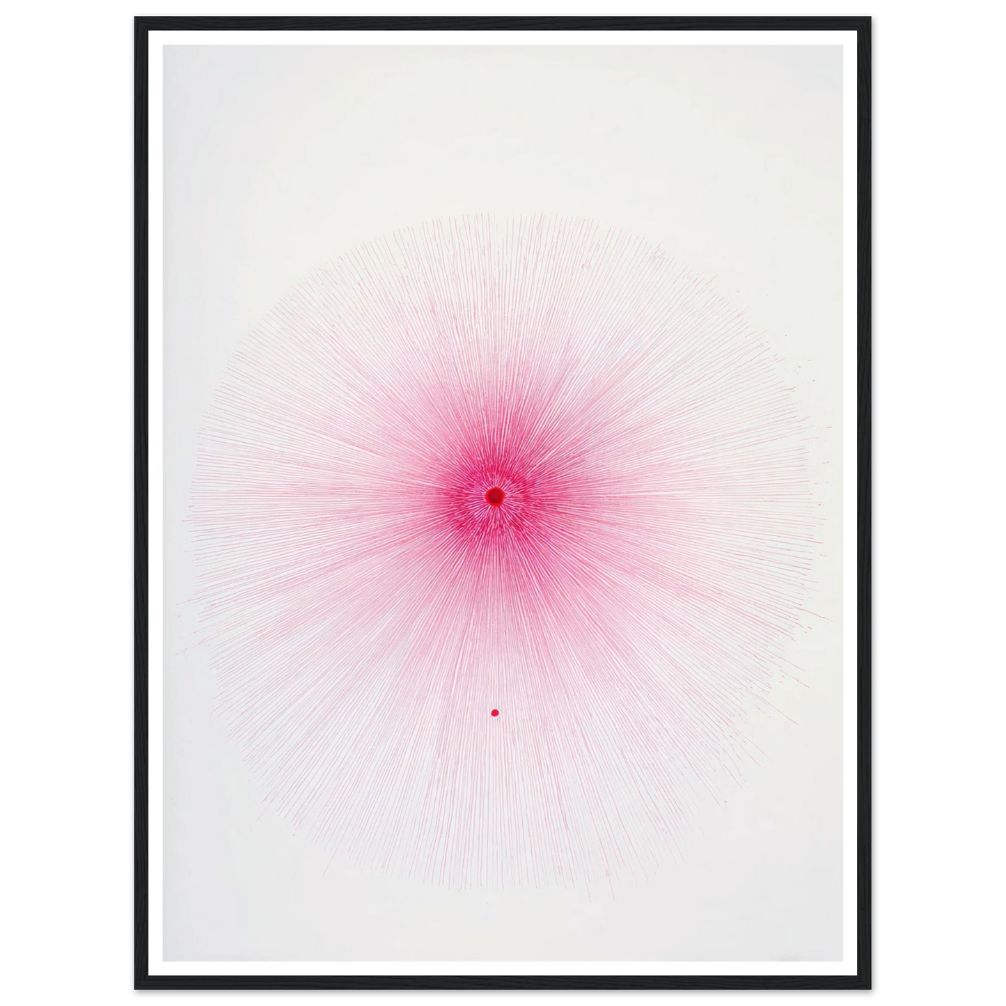 Pink Spray Mark - Framed Poster - 30x40 cm / 12x16″ - Black frame