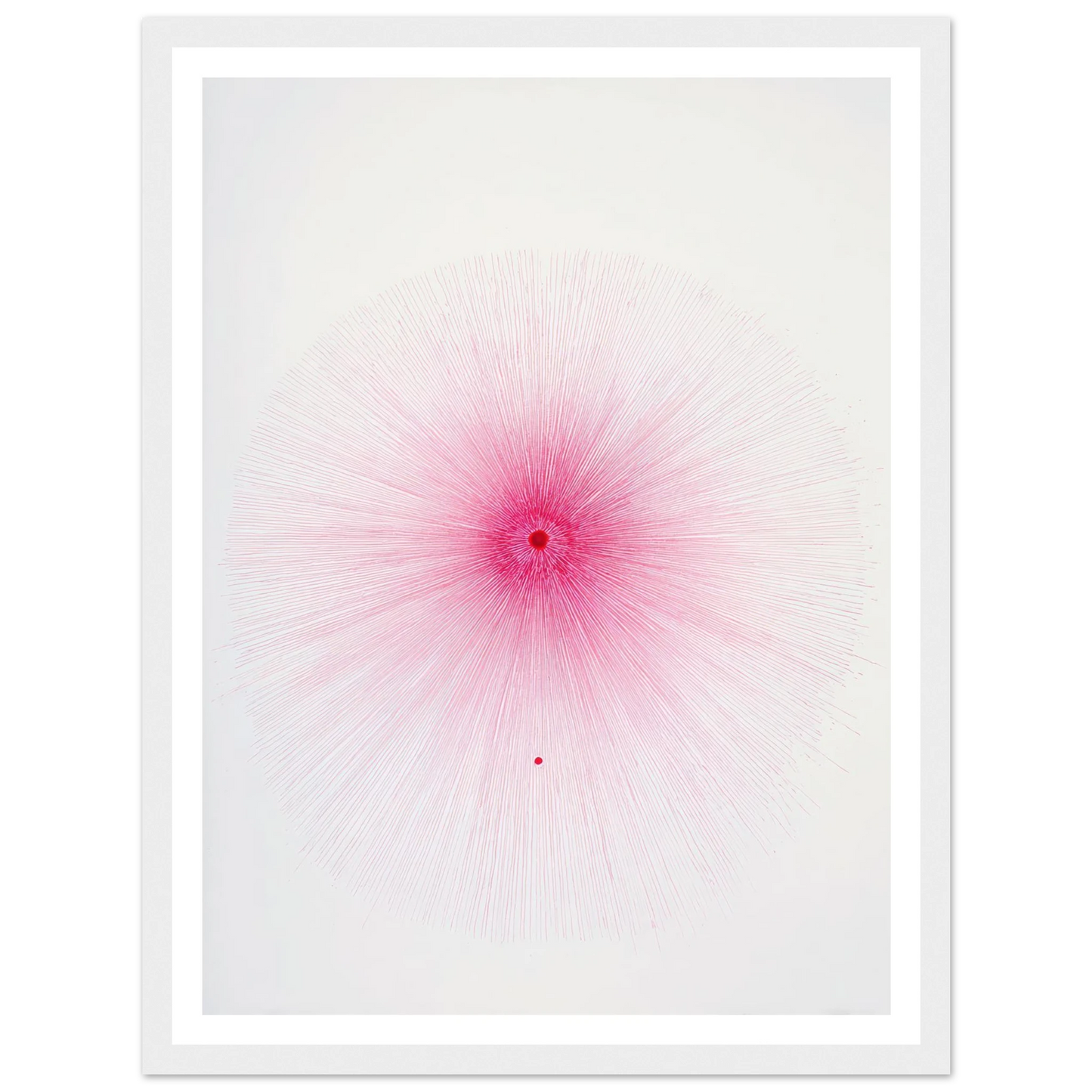 Pink Spray Mark - Framed Poster - 30x40 cm / 12x16″ - Black frame