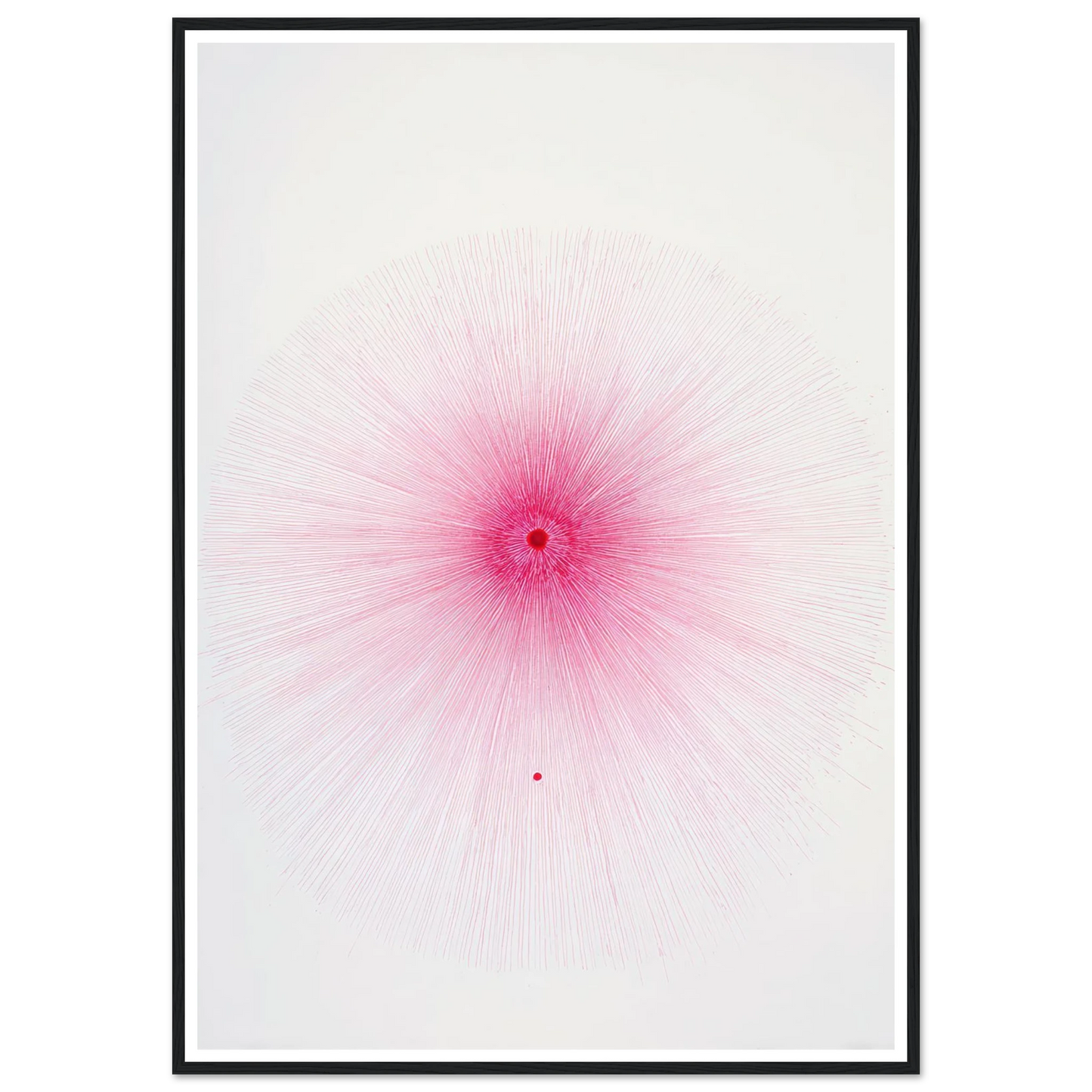 Pink Spray Mark - Framed Poster - 30x40 cm / 12x16″ - Black frame