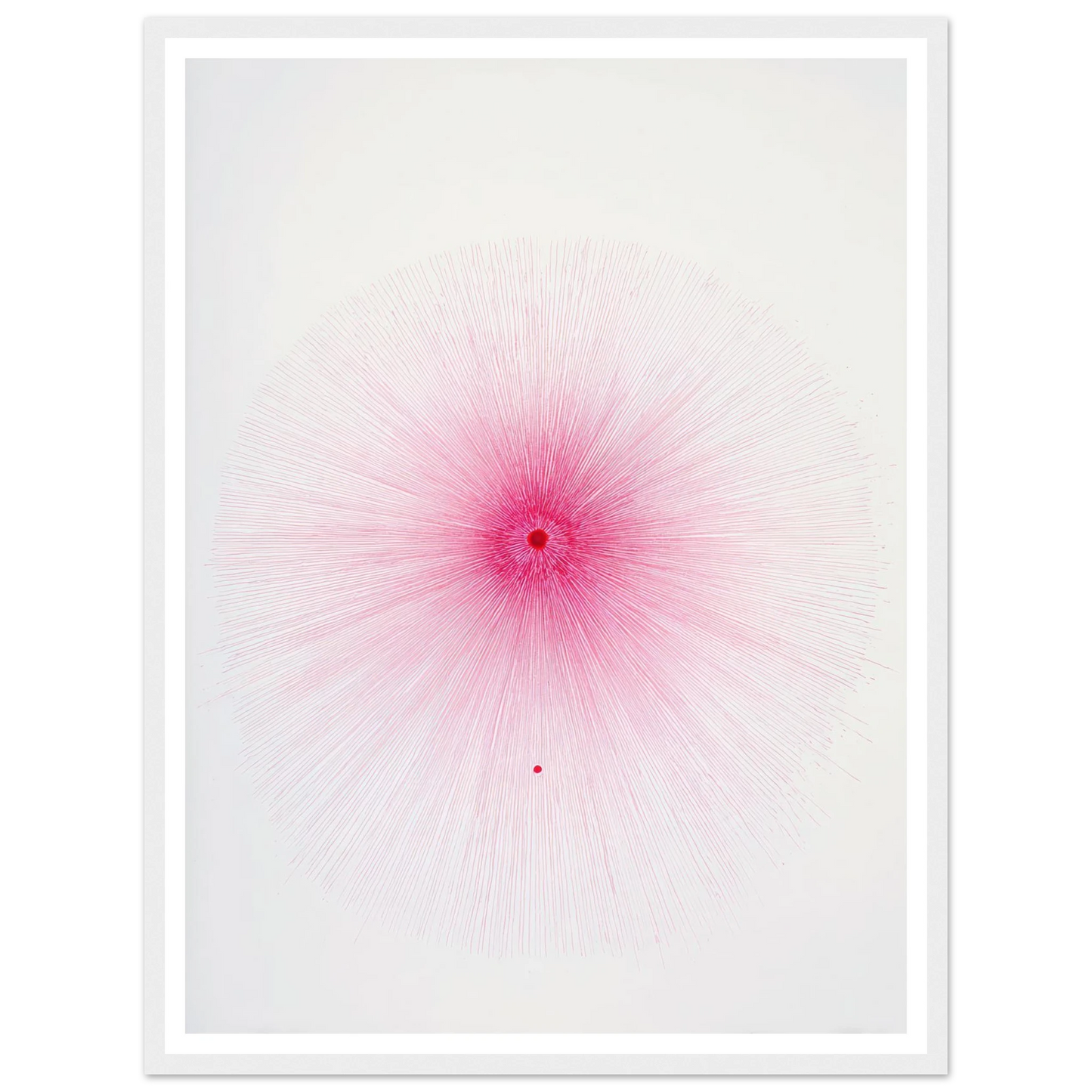 Pink Spray Mark - Framed Poster - 30x40 cm / 12x16″ - Black frame