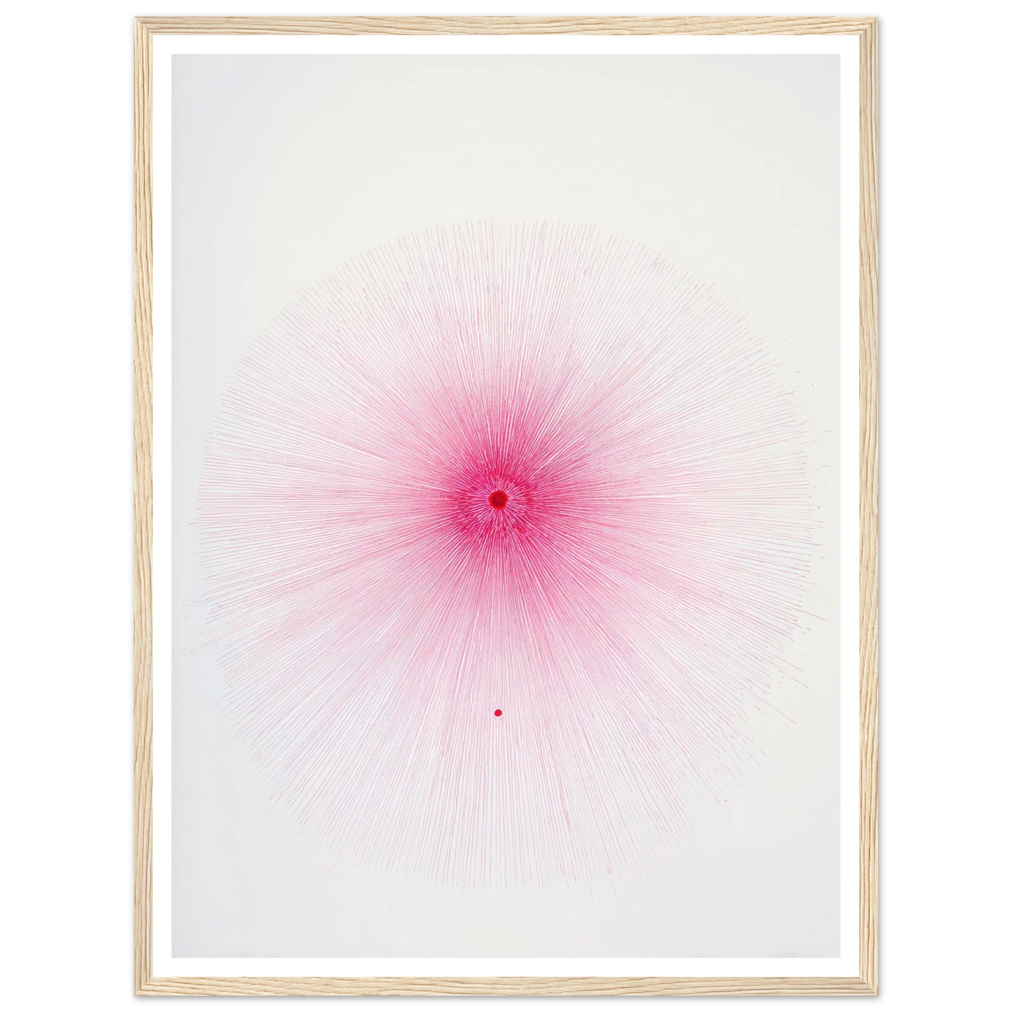Pink Spray Mark - Framed Poster - 30x40 cm / 12x16″ - Black frame