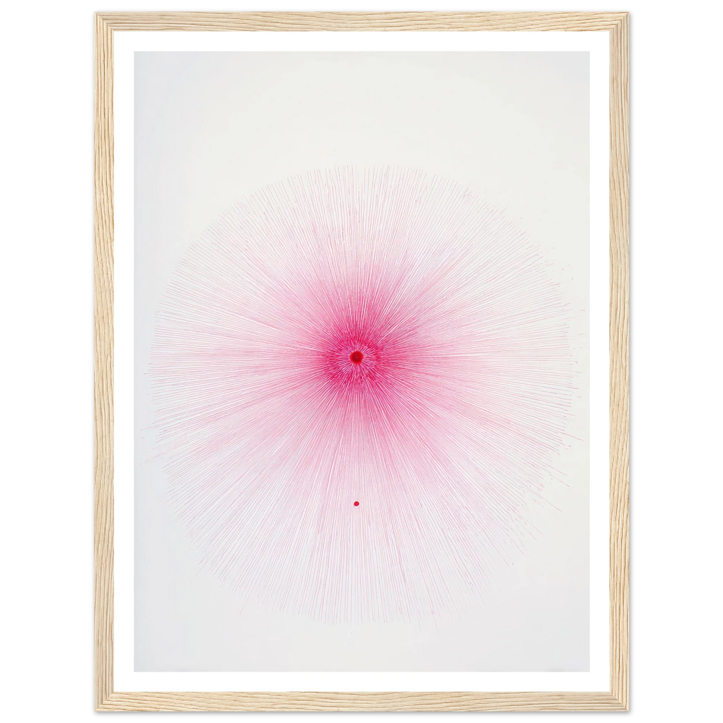 Pink Spray Mark - Framed Poster - 30x40 cm / 12x16″ - Black frame