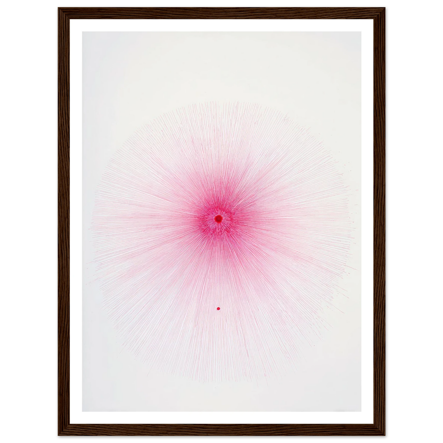 Pink Spray Mark - Framed Poster - 30x40 cm / 12x16″ - Black frame