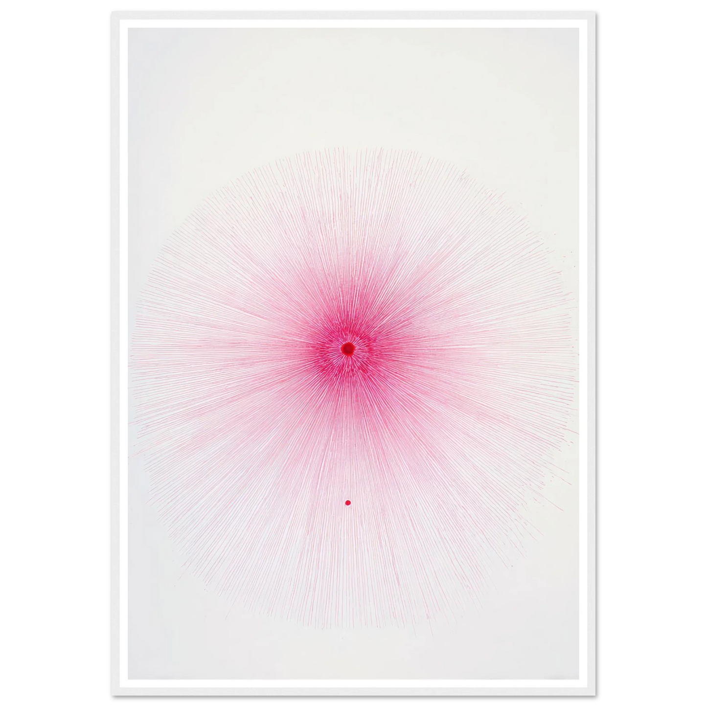 Pink Spray Mark - Framed Poster - 30x40 cm / 12x16″ - Black frame