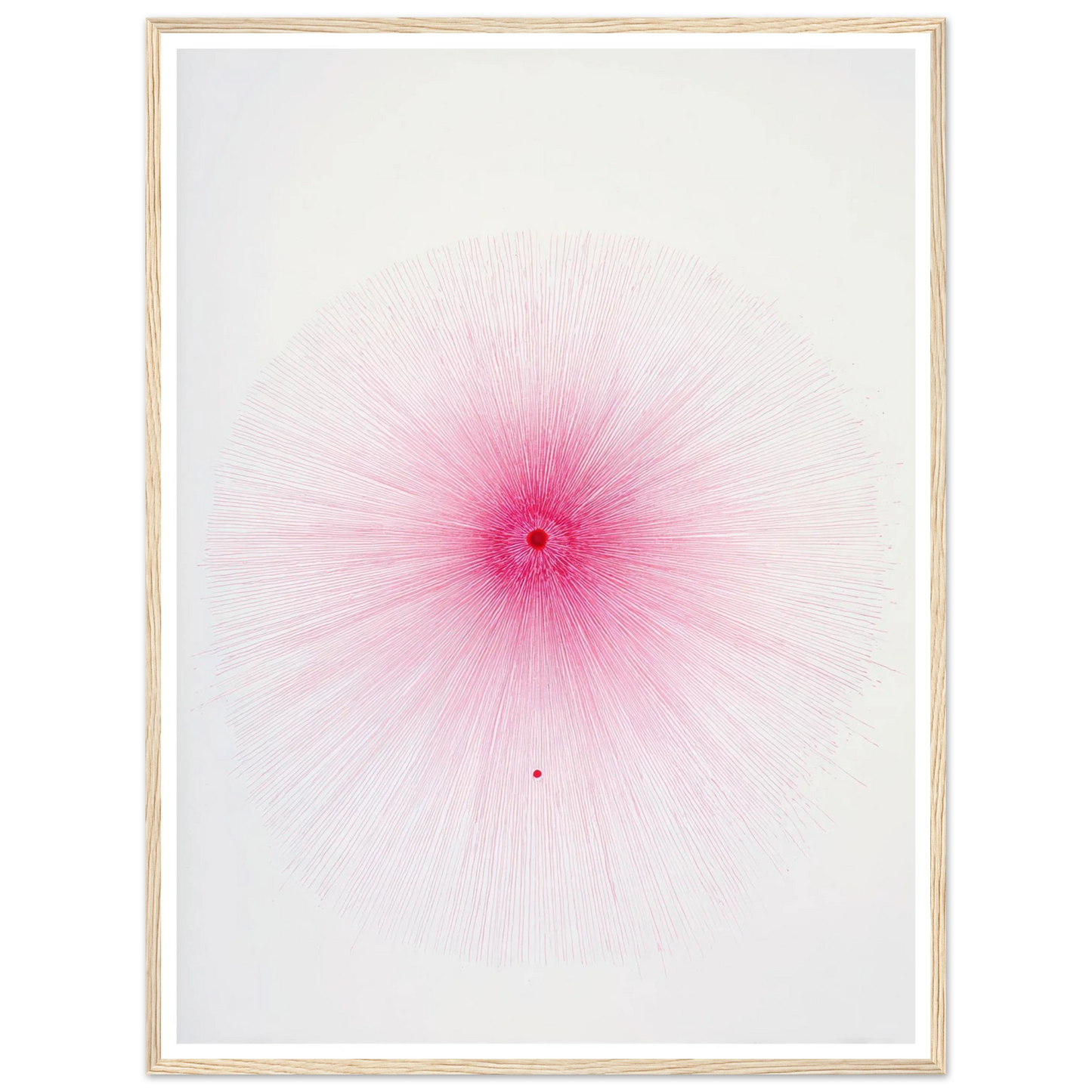 Pink Spray Mark - Framed Poster - 30x40 cm / 12x16″ - Black frame