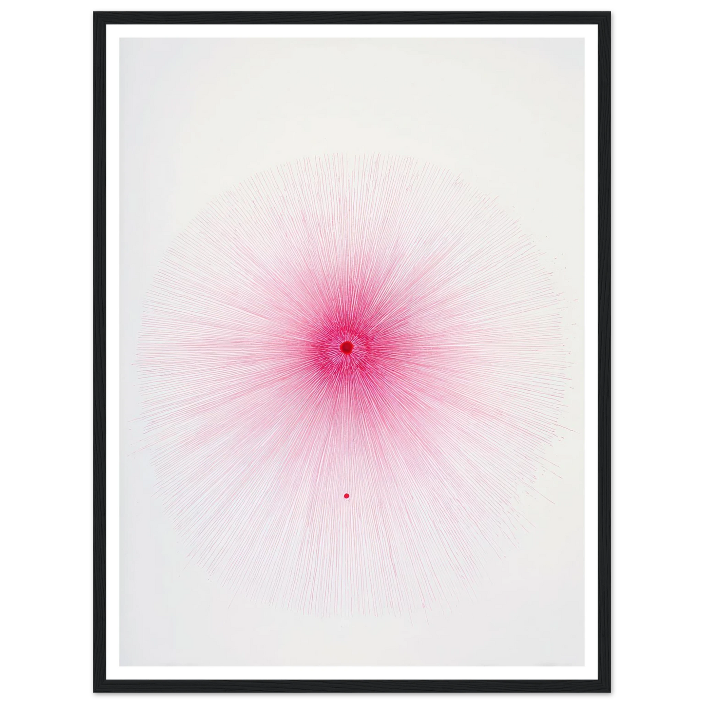Pink Spray Mark - Framed Poster - 30x40 cm / 12x16″ - Black frame