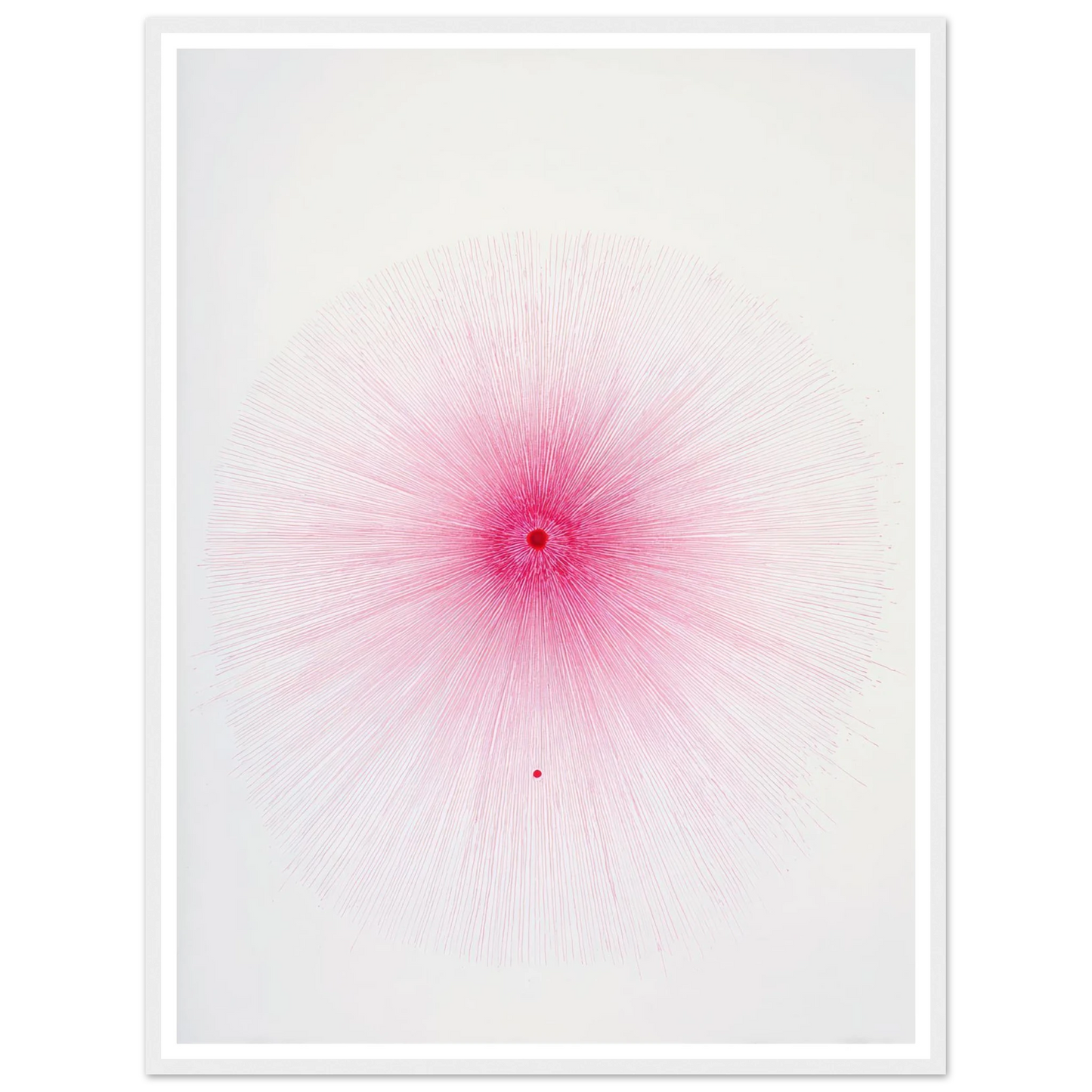 Pink Spray Mark - Framed Poster - 30x40 cm / 12x16″ - Black frame