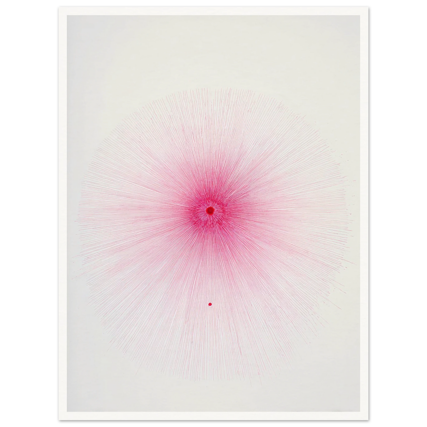 Pink Spray Mark - Framed Poster - 30x40 cm / 12x16″ - Black frame
