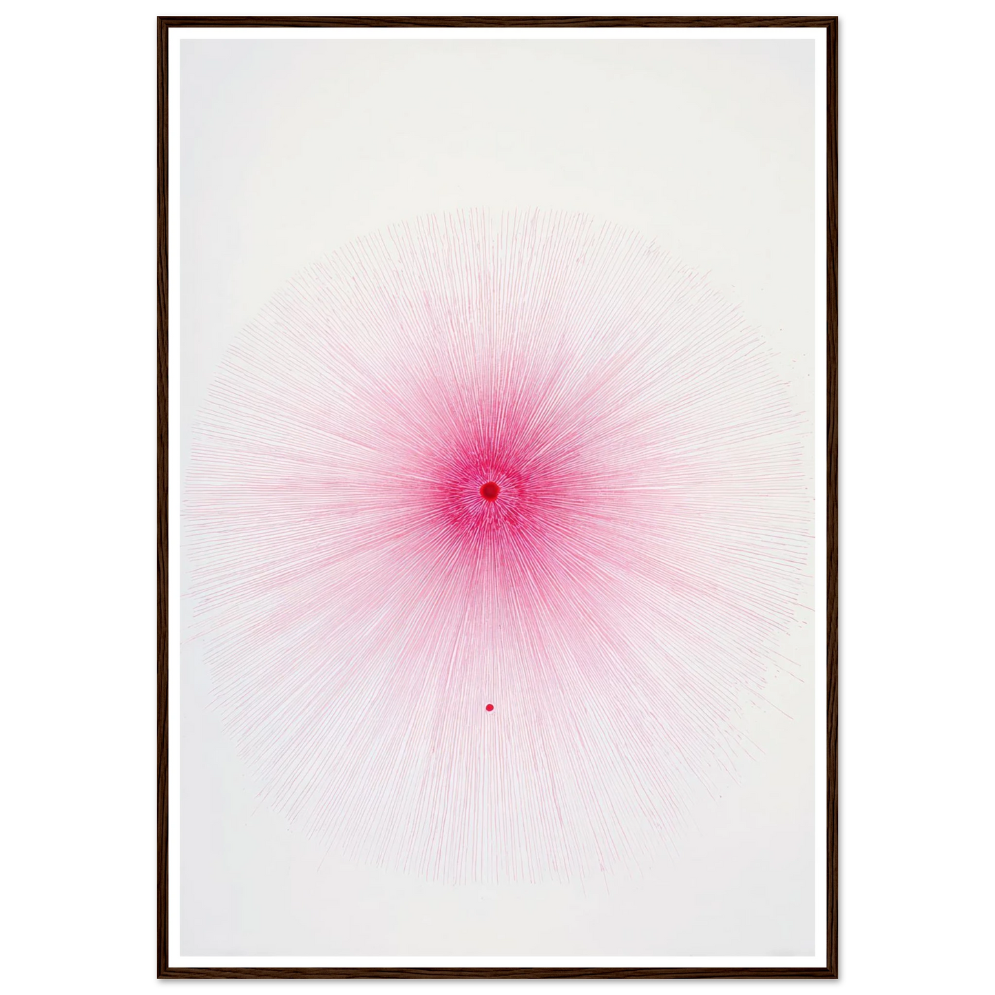 Pink Spray Mark - Framed Poster - 30x40 cm / 12x16″ - Black frame