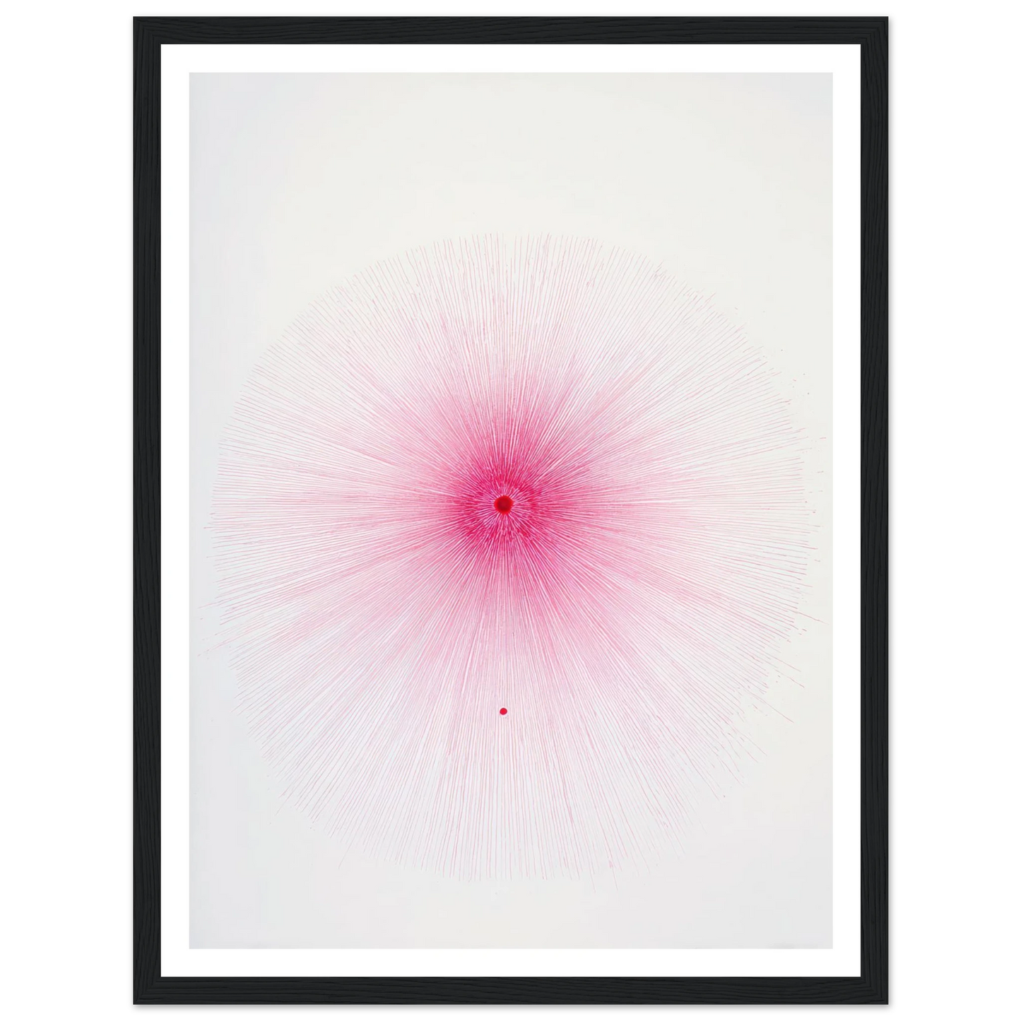 Pink Spray Mark - Framed Poster - 30x40 cm / 12x16″ - Black frame