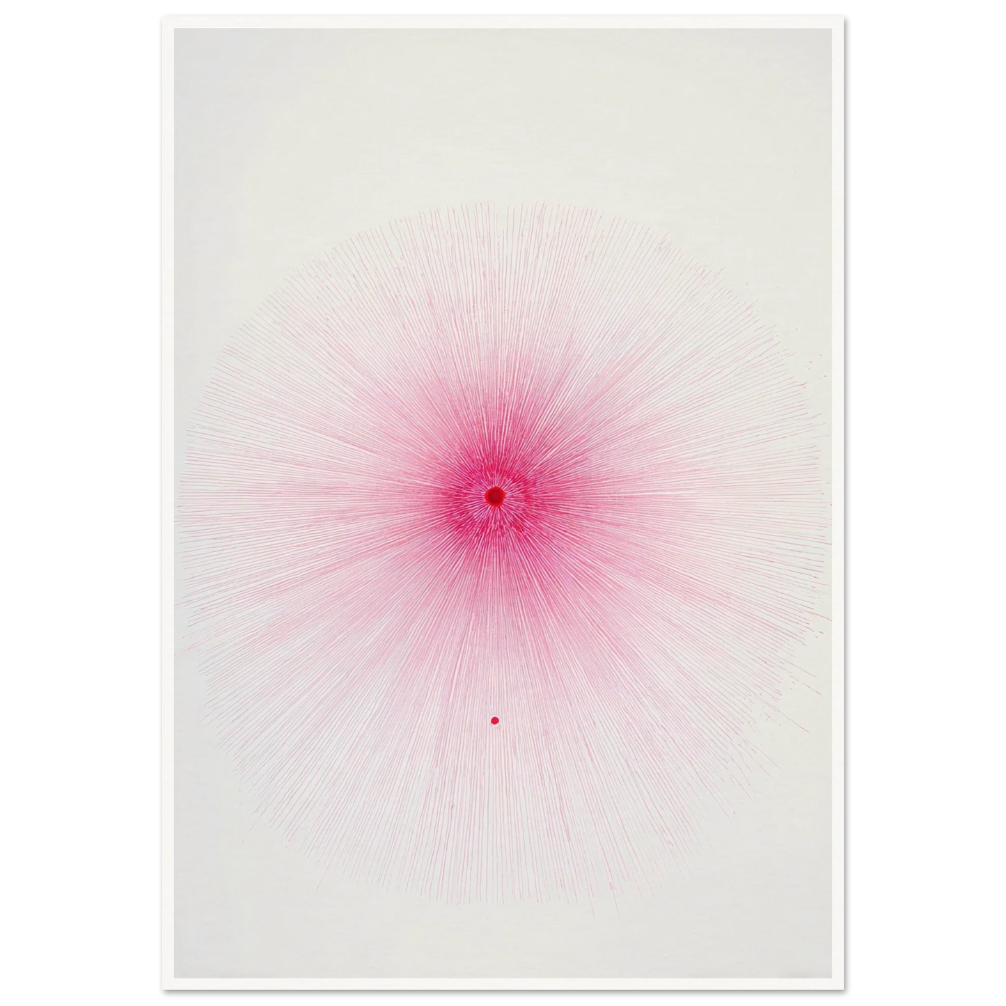 Pink Spray Mark - Framed Poster - 30x40 cm / 12x16″ - Black frame