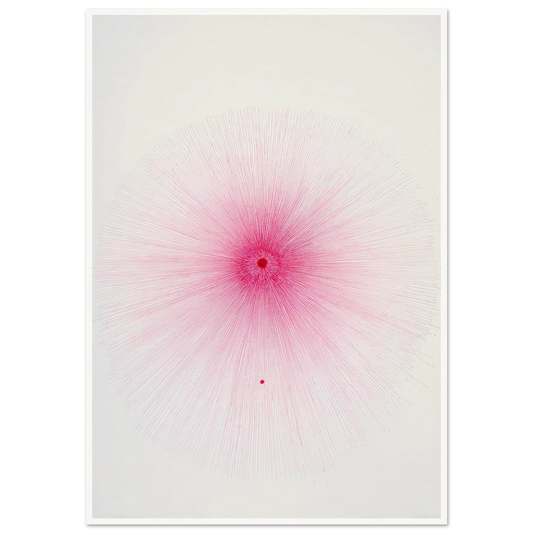 Pink Spray Mark - Framed Poster - 30x40 cm / 12x16″ - Black frame