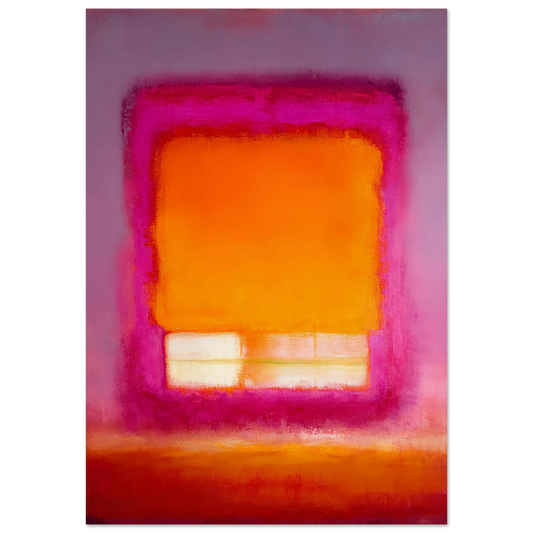 Pink Sunset Square - Framed Poster - 30x40 cm / 12x16″ - Black frame