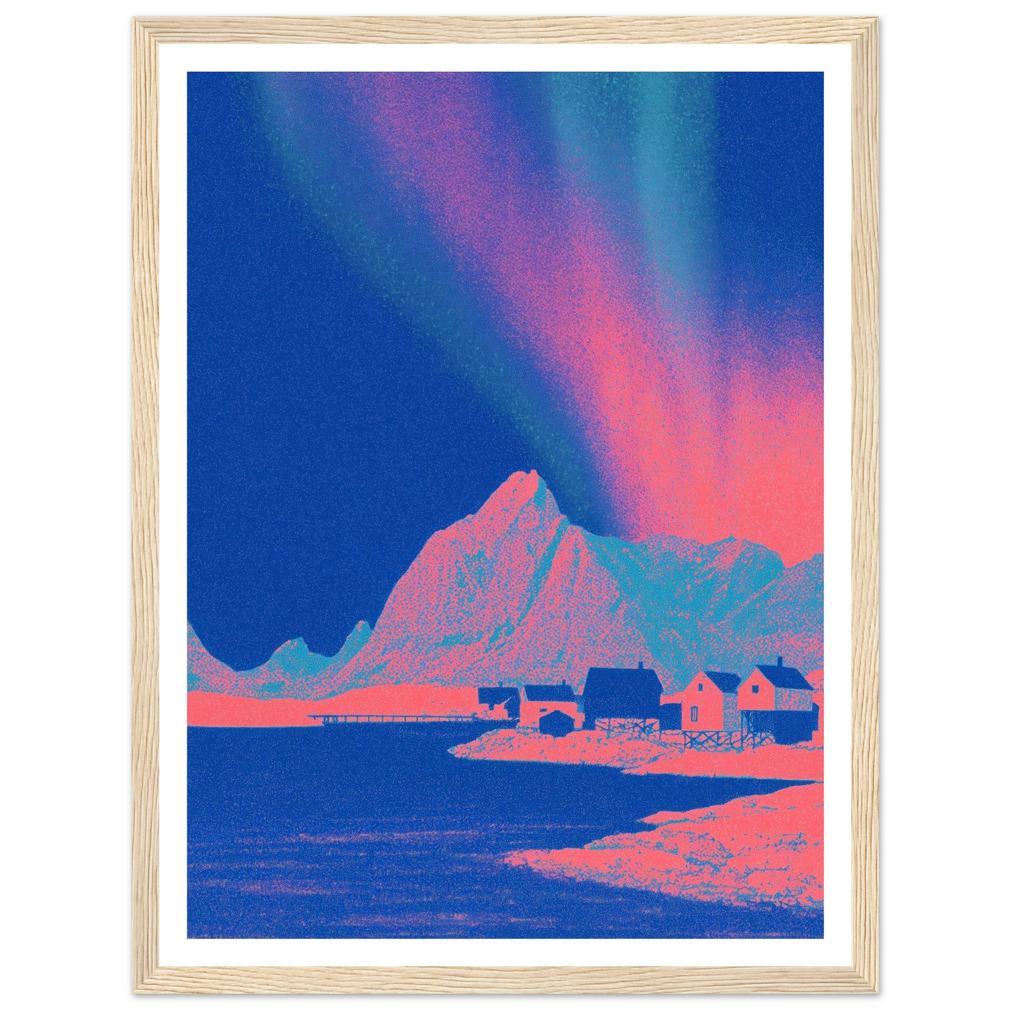 Pixel Shaman - Framed Poster - 30x40 cm / 12x16″ - Black frame