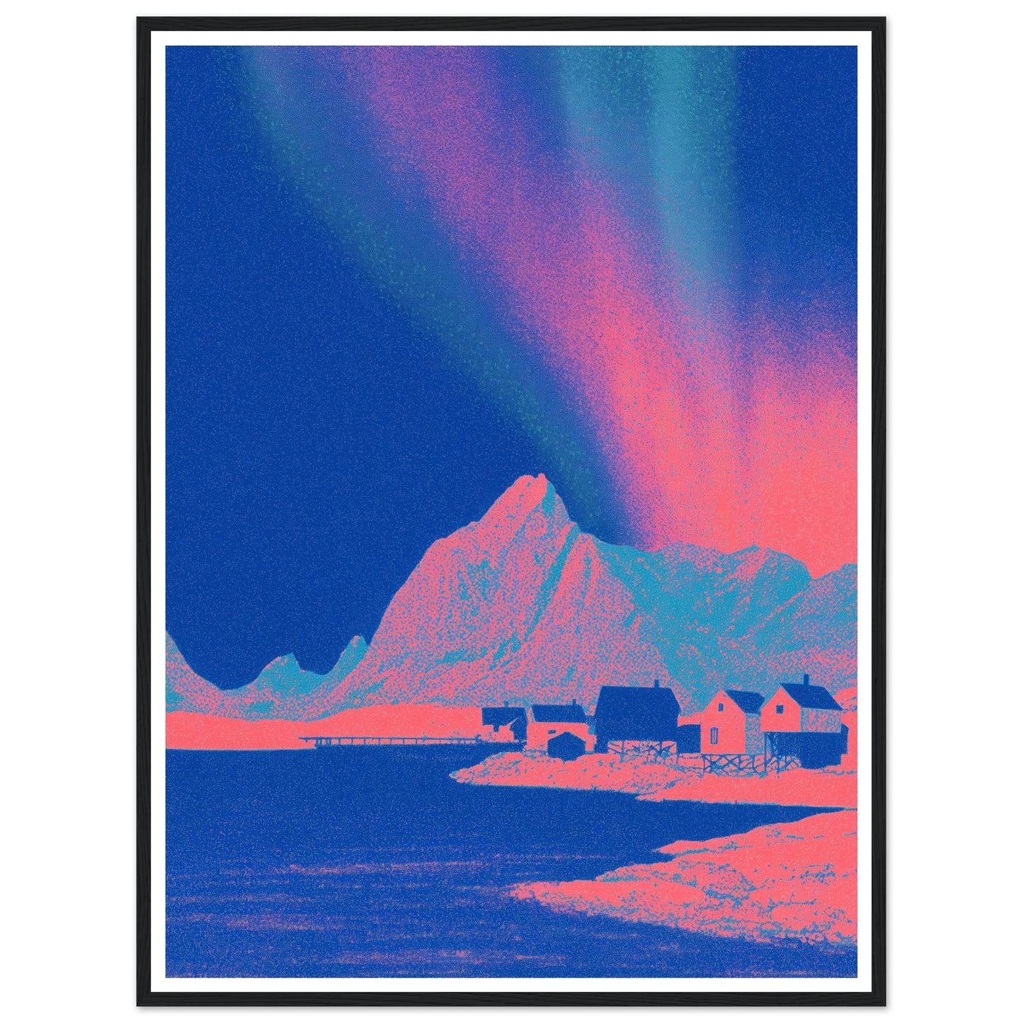 Pixel Shaman - Framed Poster - 30x40 cm / 12x16″ - Black frame