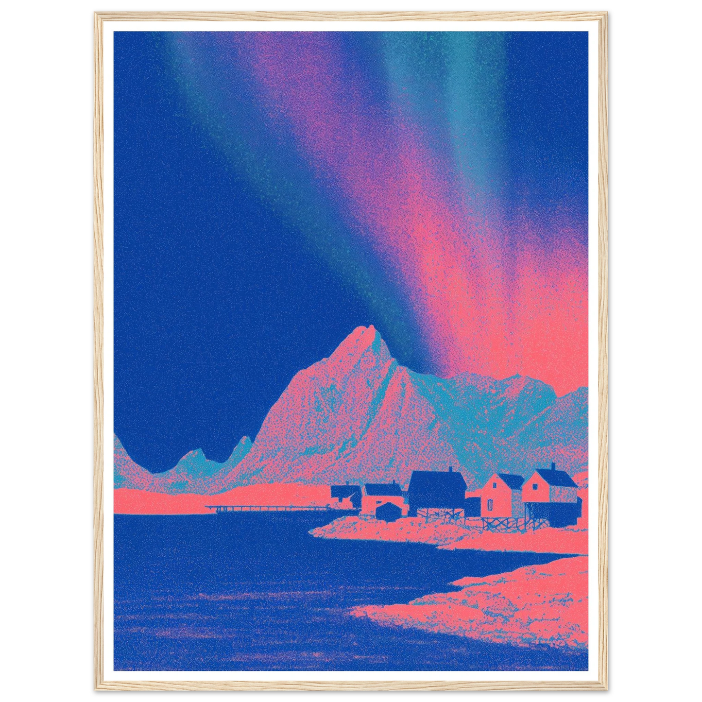 Pixel Shaman - Framed Poster - 30x40 cm / 12x16″ - Black frame