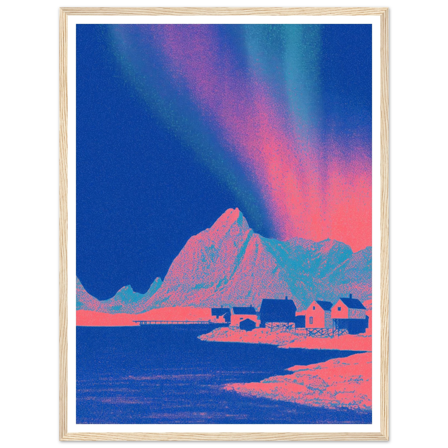 Pixel Shaman - Framed Poster - 30x40 cm / 12x16″ - Black frame