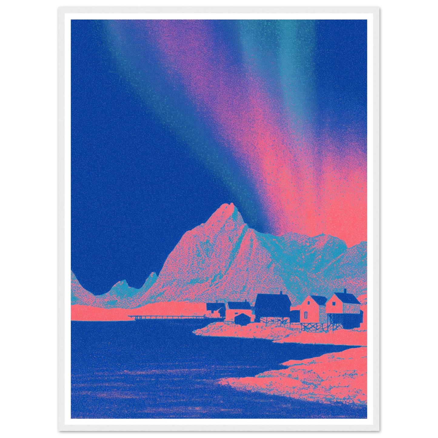 Pixel Shaman - Framed Poster - 30x40 cm / 12x16″ - Black frame