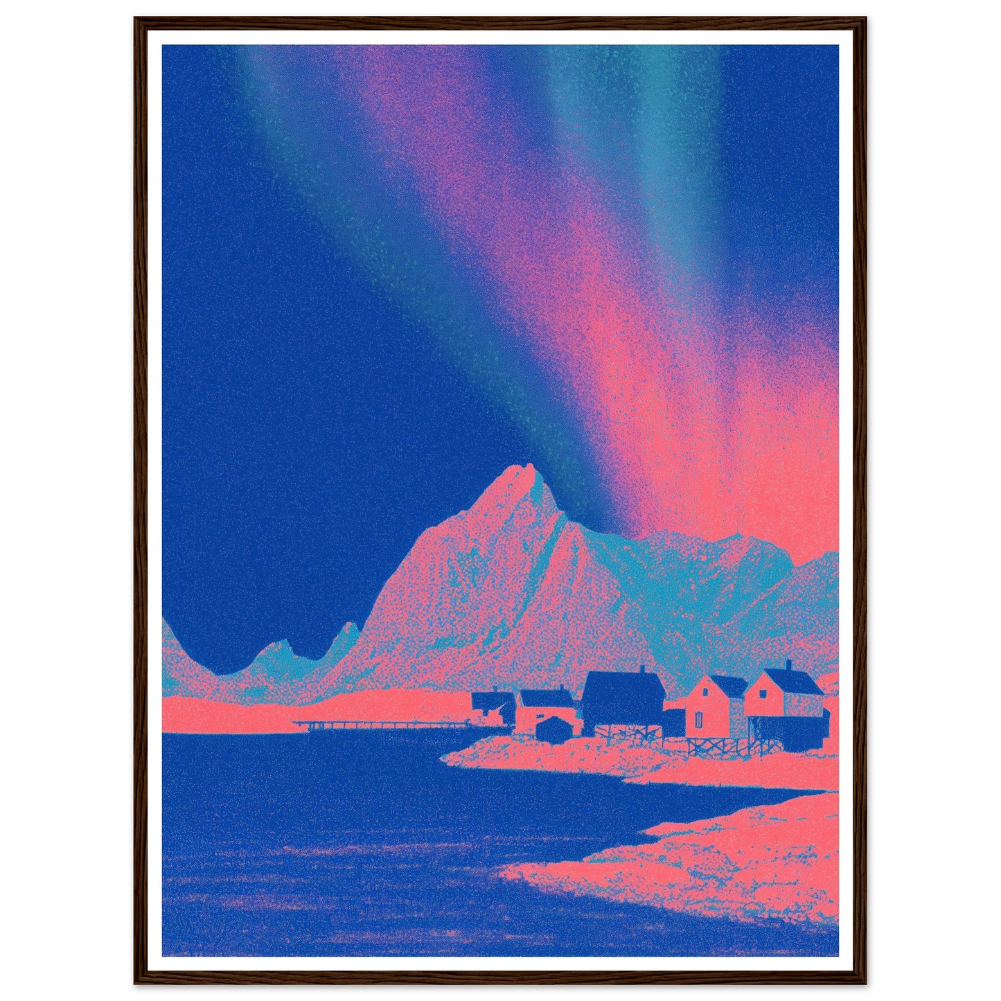 Pixel Shaman - Framed Poster - 30x40 cm / 12x16″ - Black frame