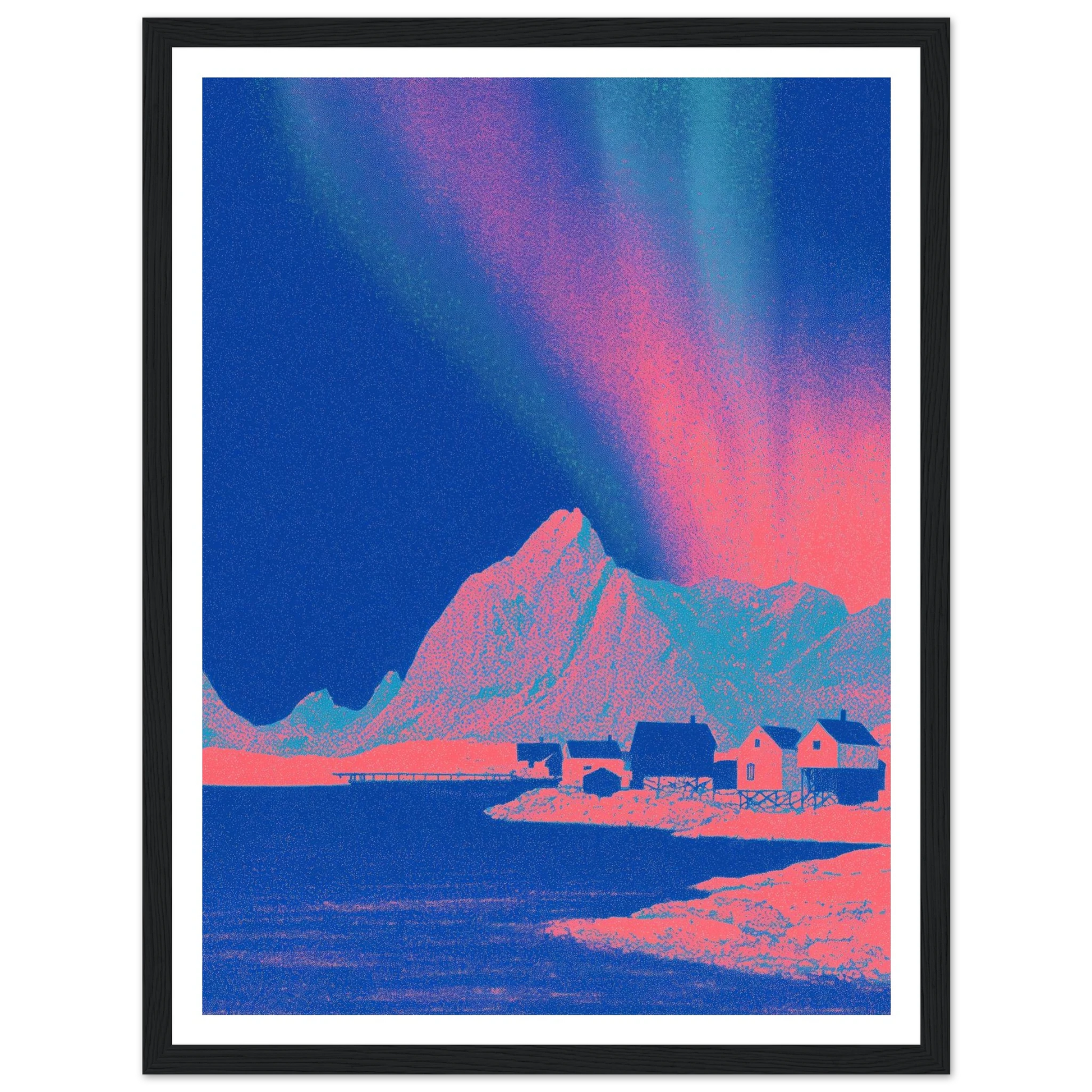 Pixel Shaman - Framed Poster - 30x40 cm / 12x16″ - Black frame