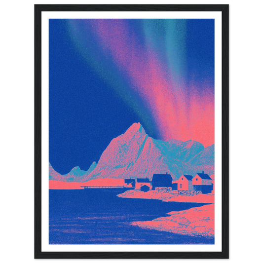 Pixel Shaman - Framed Poster - 30x40 cm / 12x16″ - Black frame