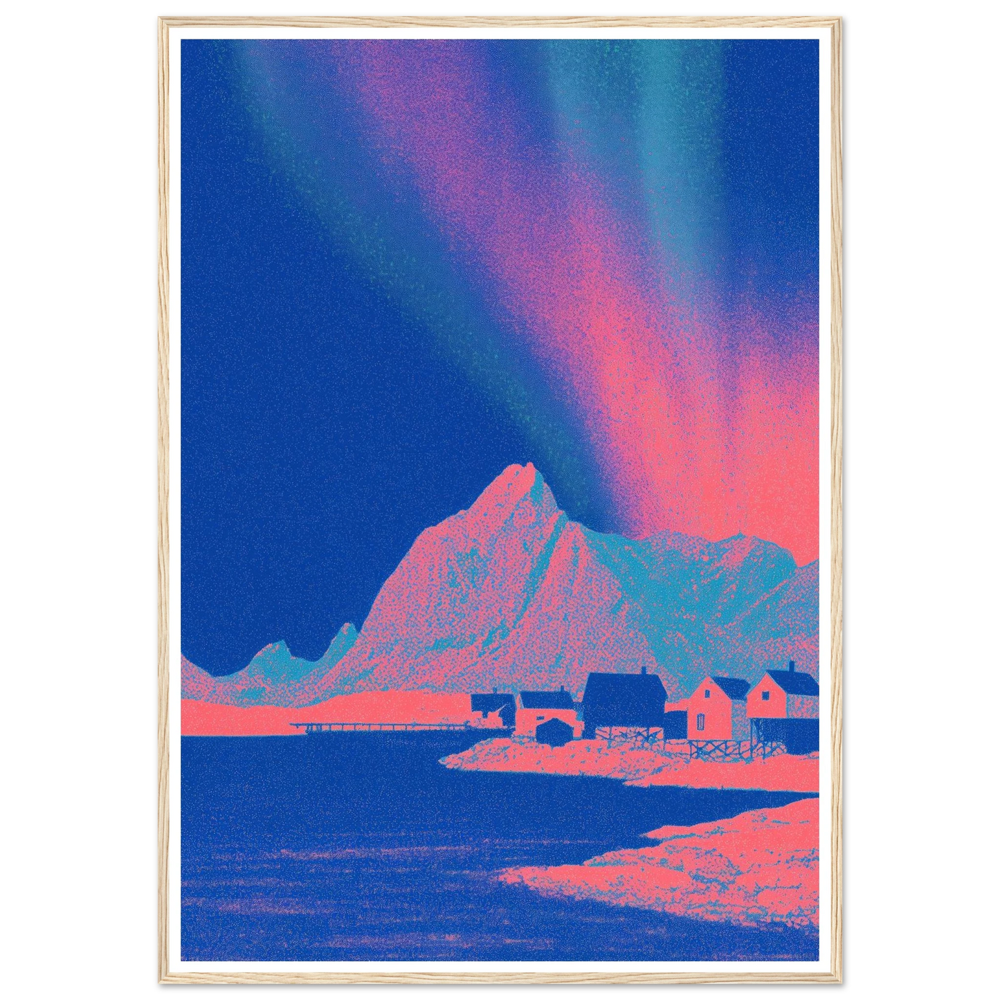 Pixel Shaman - Framed Poster - 30x40 cm / 12x16″ - Black frame